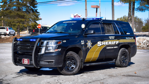 Additional photo  of Cumberland County Sheriff
                    Cruiser 348, a 2018 Chevrolet Tahoe                     taken by Kieran Egan