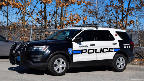 Additional photo  of Warwick Police
                    Cruiser T-34, a 2016 Ford Police Interceptor Utility                     taken by @riemergencyvehicles