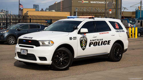 Additional photo  of Amtrak Police
                    Cruiser 227, a 2020 Dodge Durango                     taken by Kieran Egan