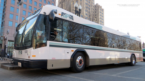 Additional photo  of Rhode Island Public Transit Authority
                    Bus 1320, a 2013 Gillig BRT                     taken by Kieran Egan