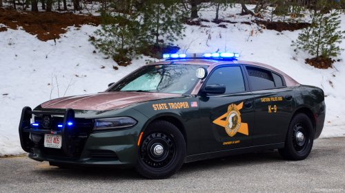 Additional photo  of New Hampshire State Police
                    Cruiser 405, a 2016 Dodge Charger                     taken by Kieran Egan