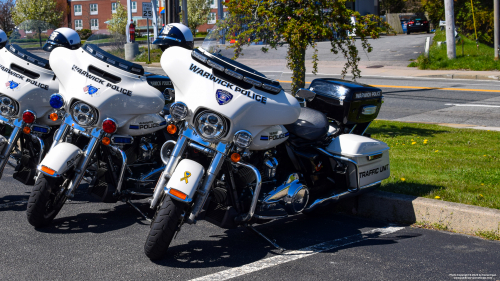 Additional photo  of Warwick Police
                    Motorcycle 6, a 2000-2020 Harley Davidson Electra Glide                     taken by @riemergencyvehicles