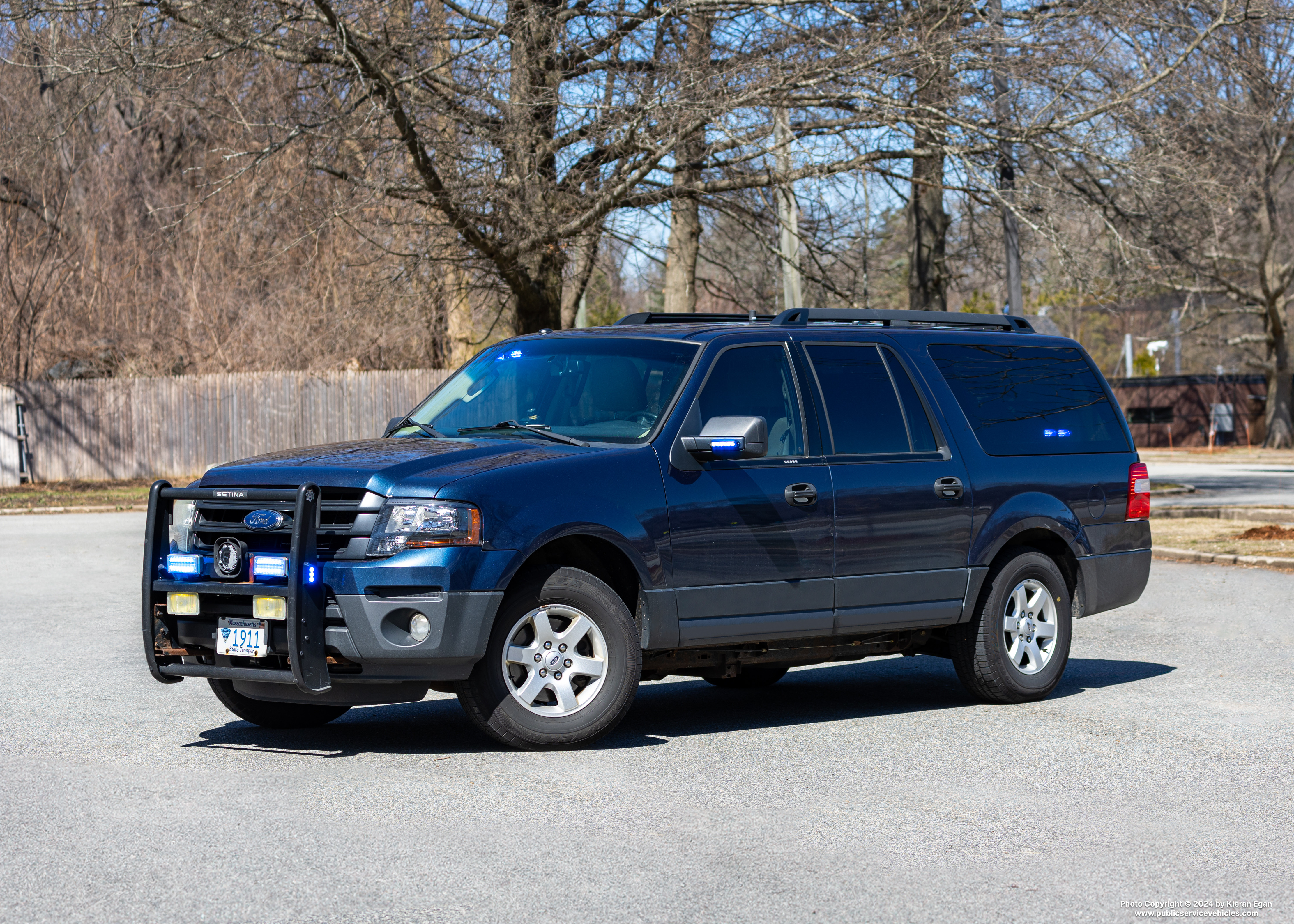 A photo  of Massachusetts State Police
            1911T, a 2015 Ford Expedition EL SSV             taken by Kieran Egan