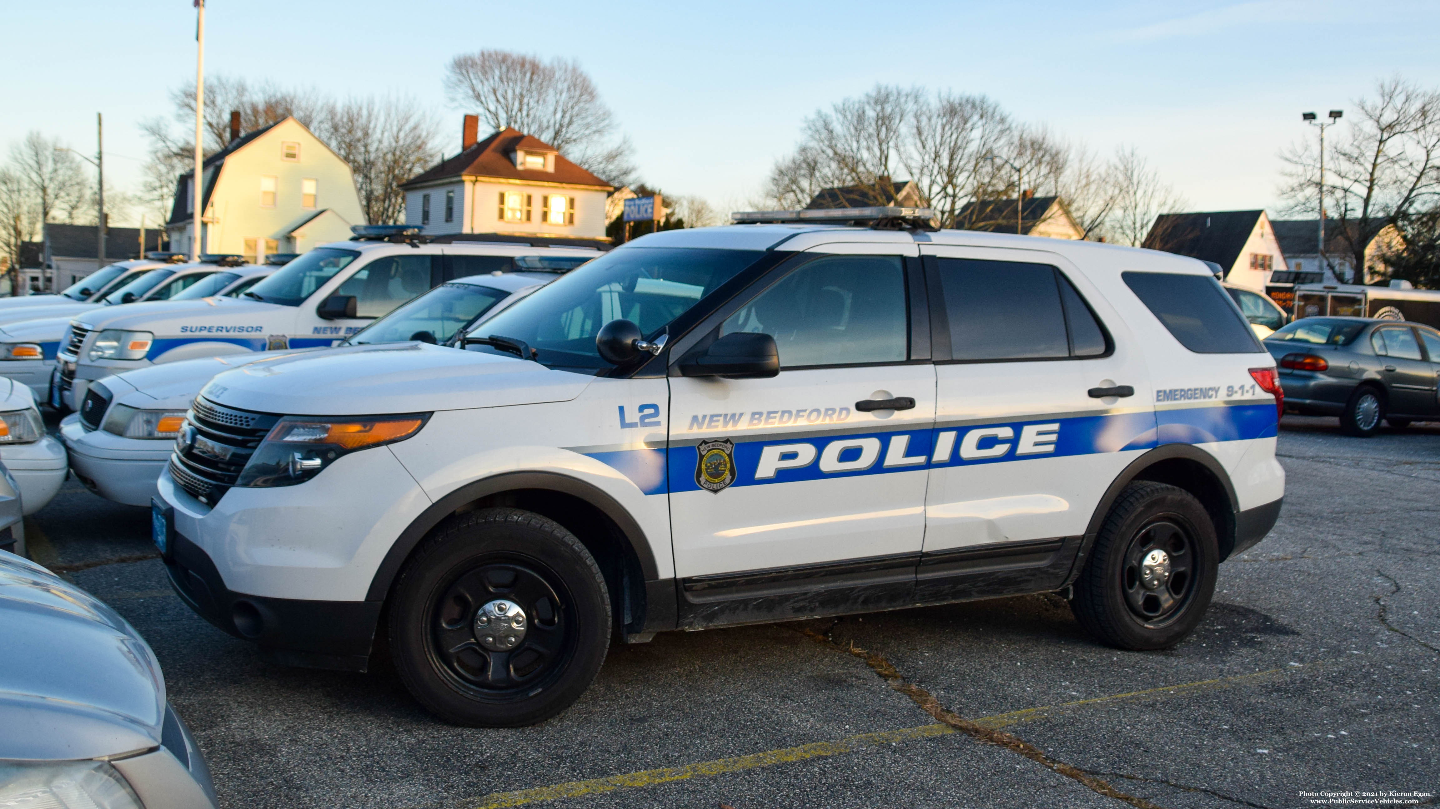 A photo  of New Bedford Police
            Cruiser L2, a 2015 Ford Police Interceptor Utility             taken by Kieran Egan