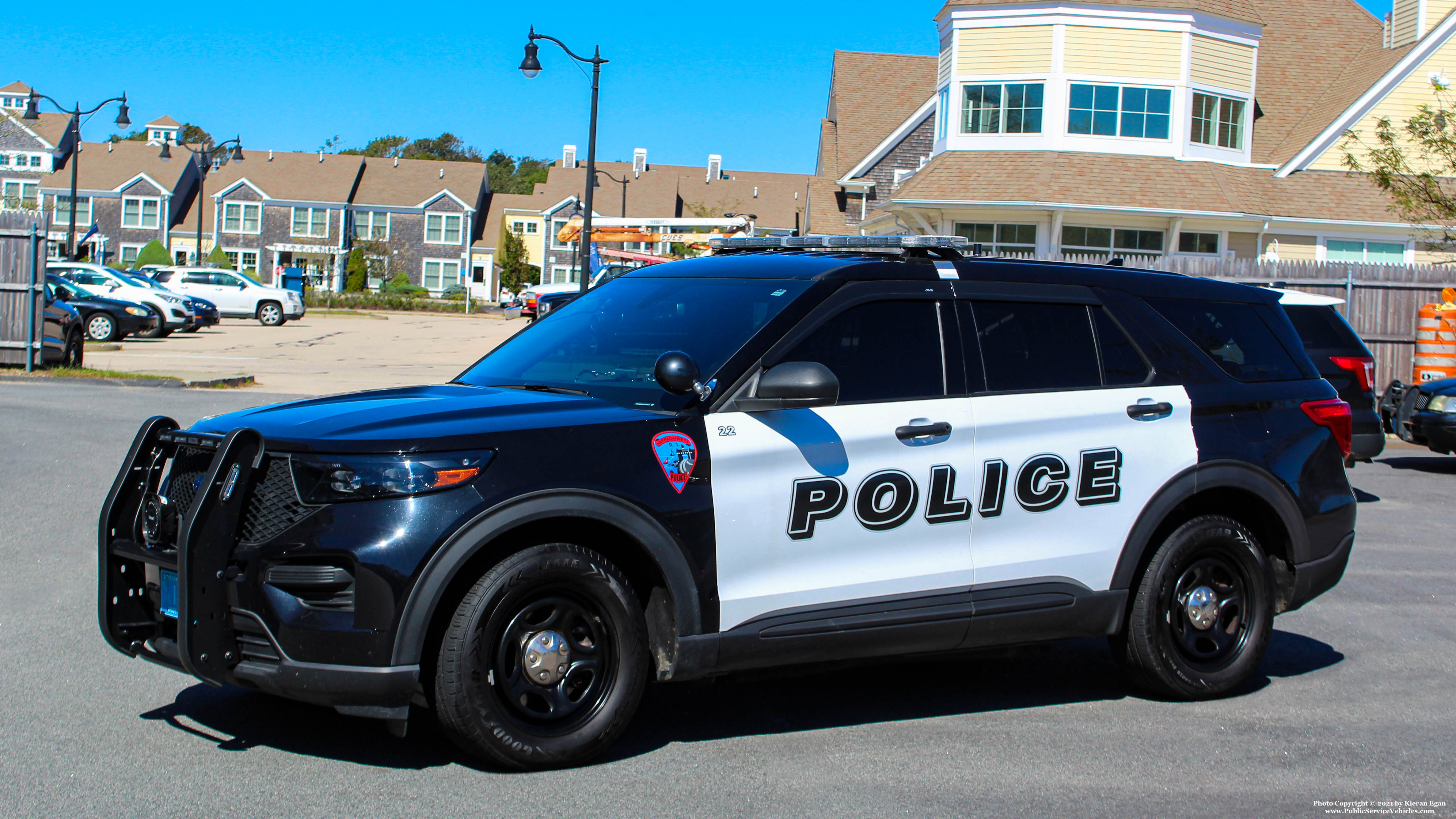 A photo  of Narragansett Police
            Car 22, a 2020 Ford Police Interceptor Utility             taken by Kieran Egan