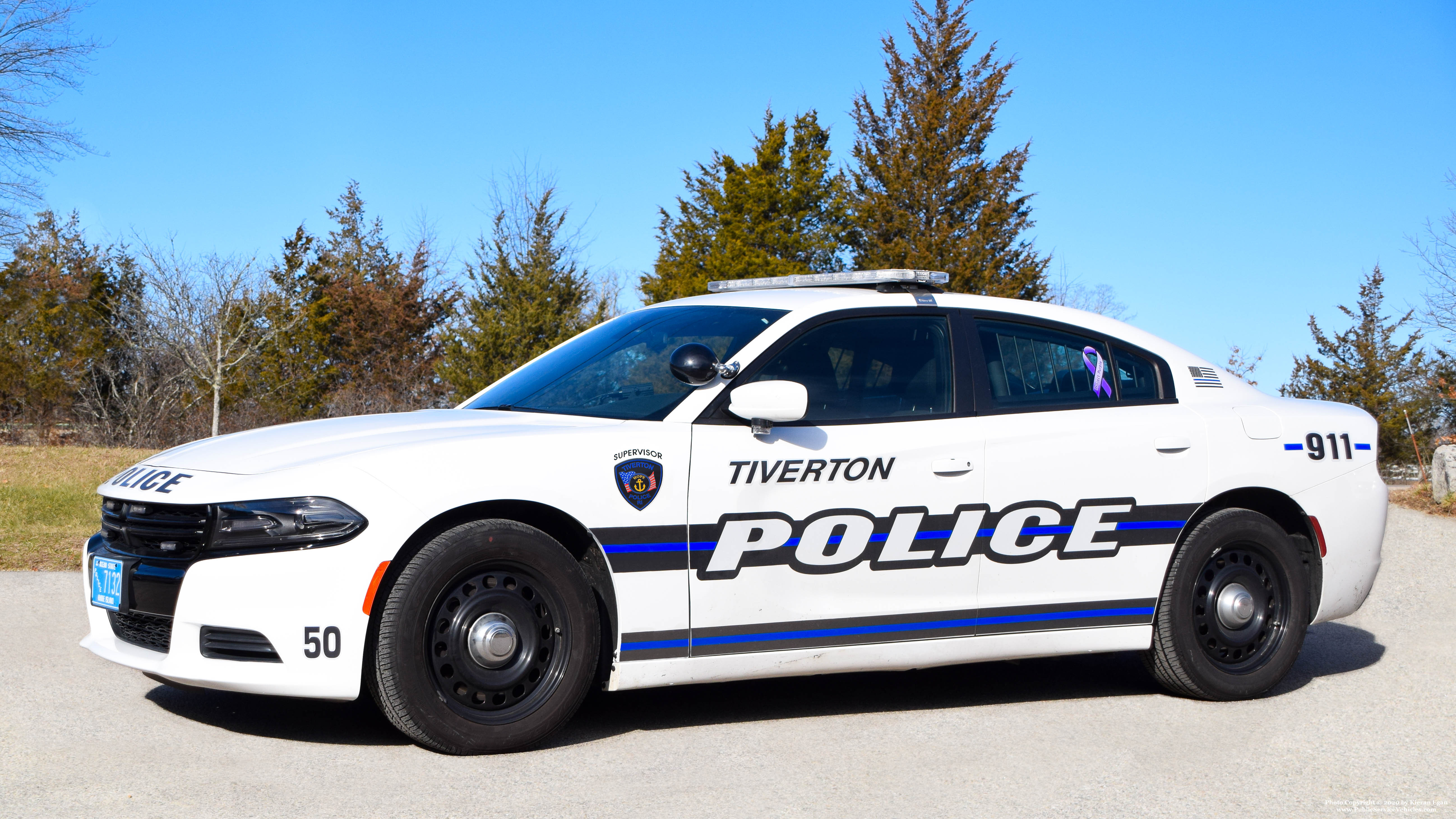 A photo  of Tiverton Police
            Car 50, a 2018 Dodge Charger             taken by Kieran Egan