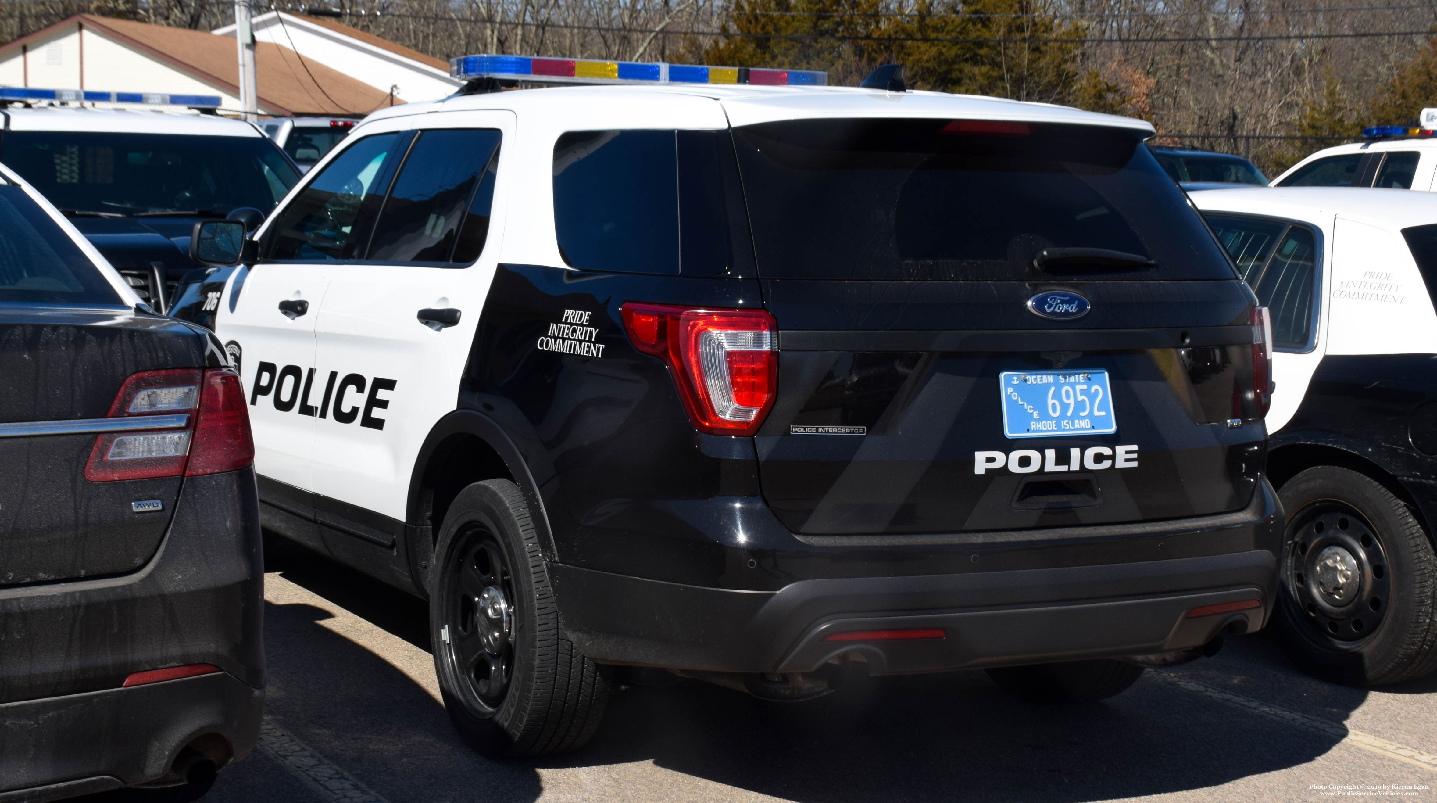 A photo  of Westerly Police
            Cruiser 706, a 2016-2019 Ford Police Interceptor Utility             taken by Kieran Egan