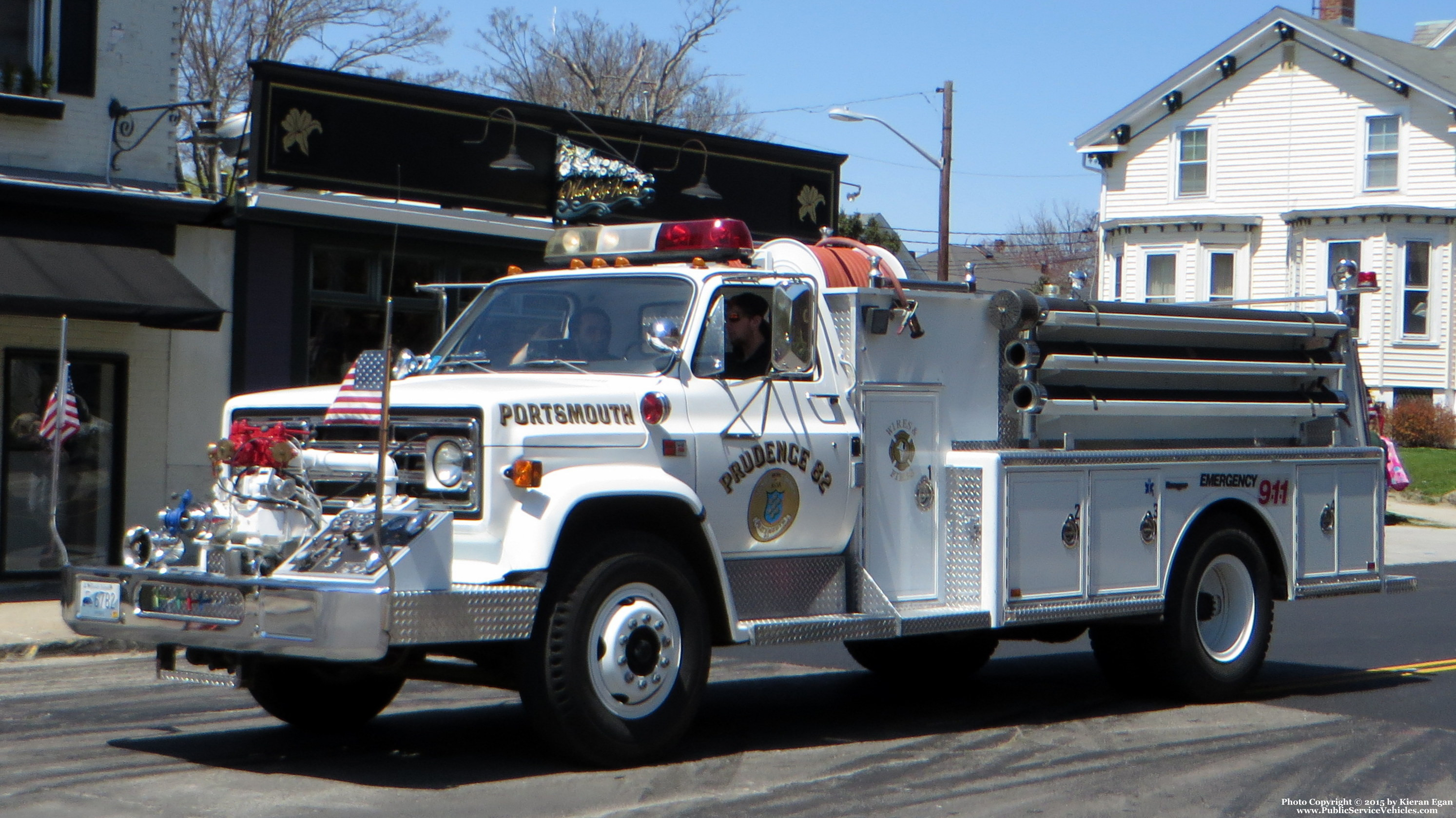 A photo  of Prudence Island Fire
            Engine 82, a 1982 GMC             taken by Kieran Egan