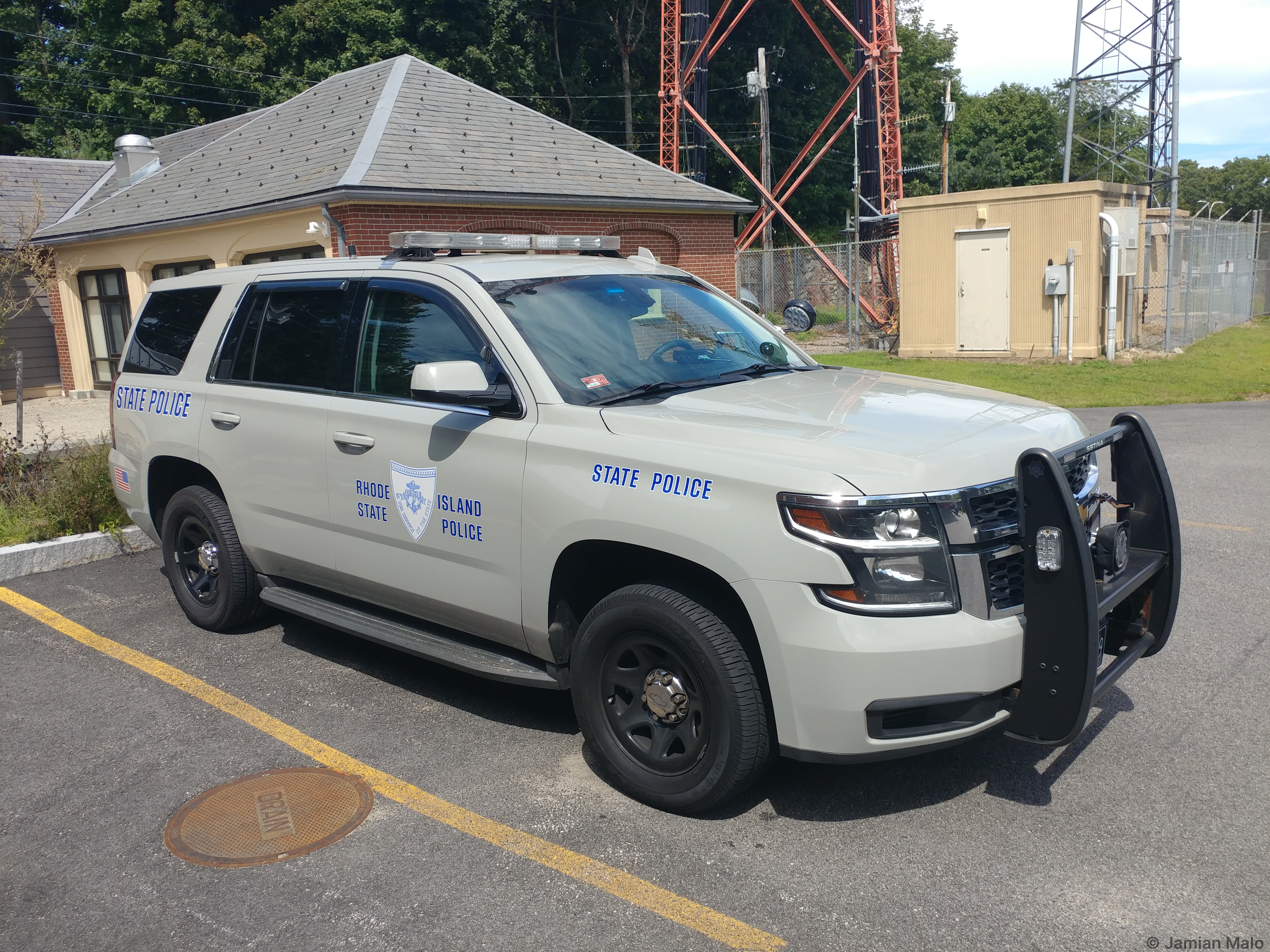 A photo  of Rhode Island State Police
            Cruiser 219, a 2015 Chevrolet Tahoe             taken by Jamian Malo