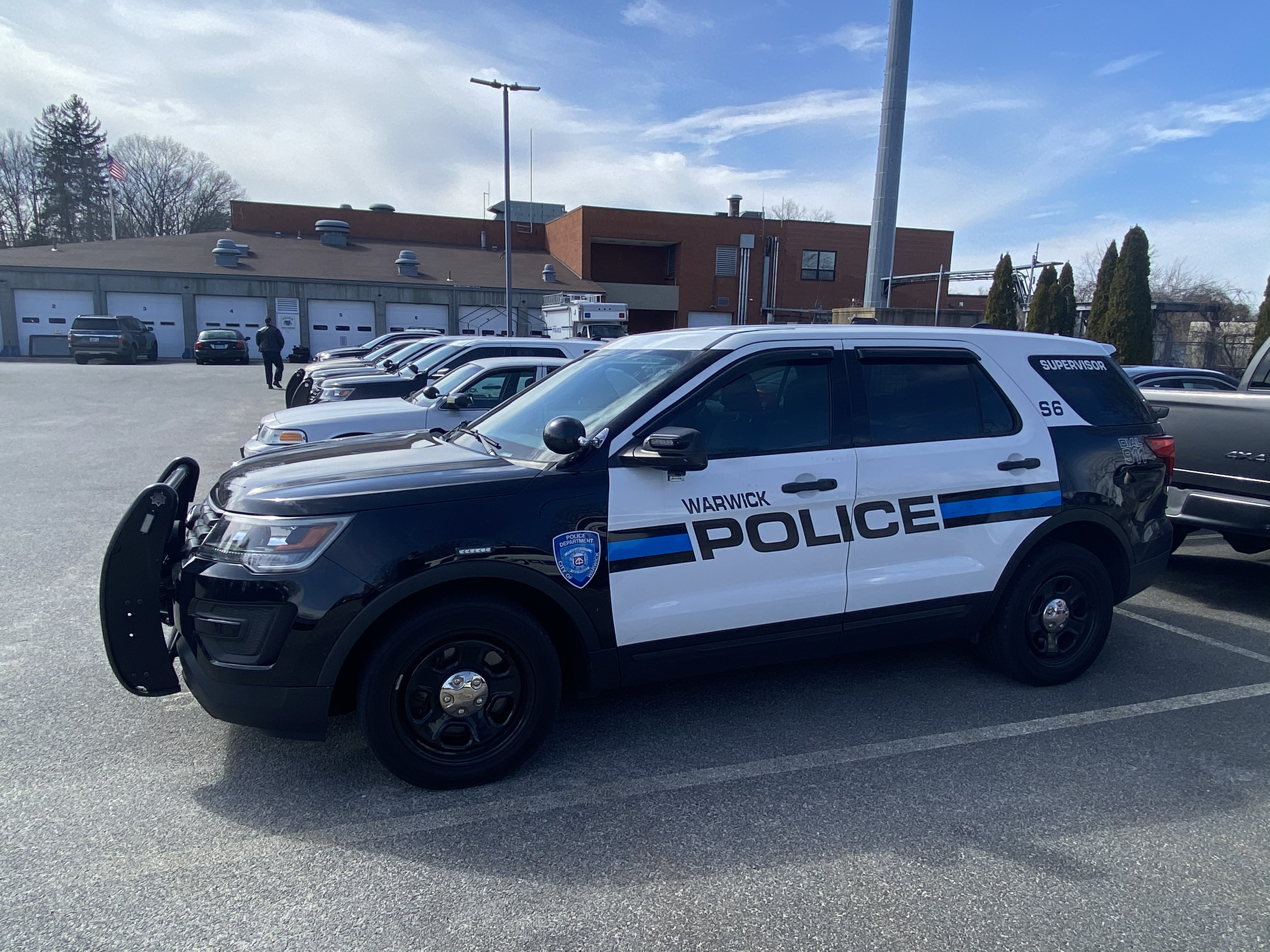 A photo  of Warwick Police
            Cruiser S-6, a 2017 Ford Police Interceptor Utility             taken by @riemergencyvehicles