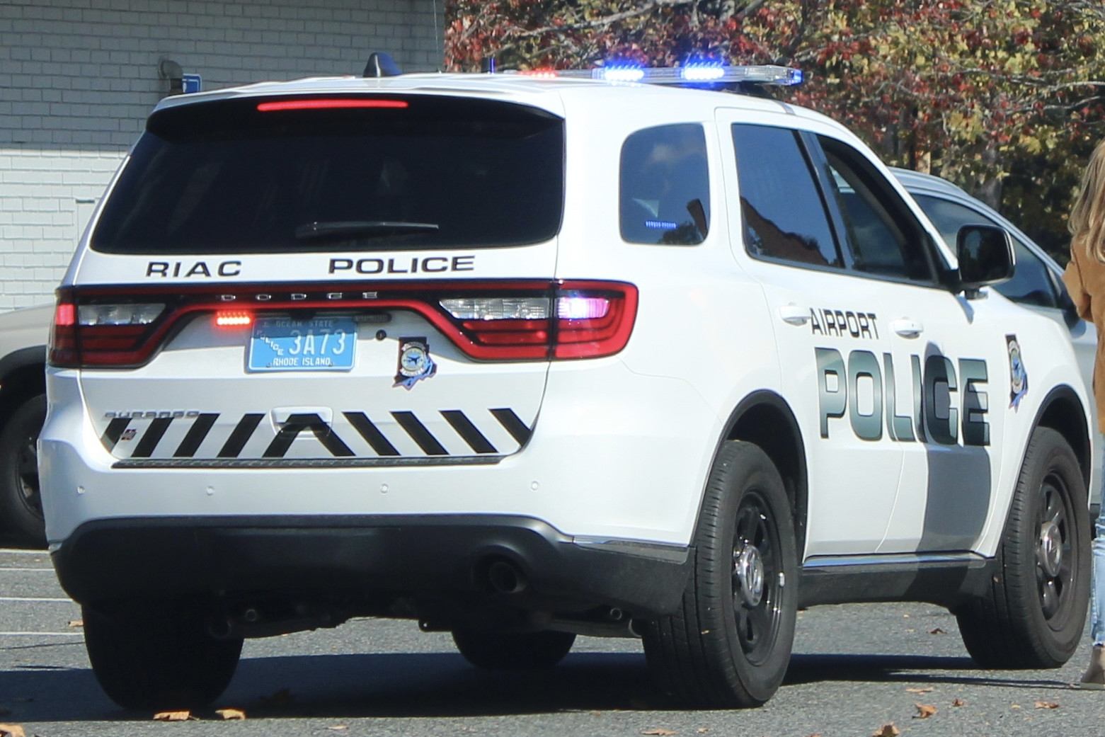 A photo  of Rhode Island Airport Police
            Cruiser 3A73, a 2022 Dodge Durango             taken by @riemergencyvehicles