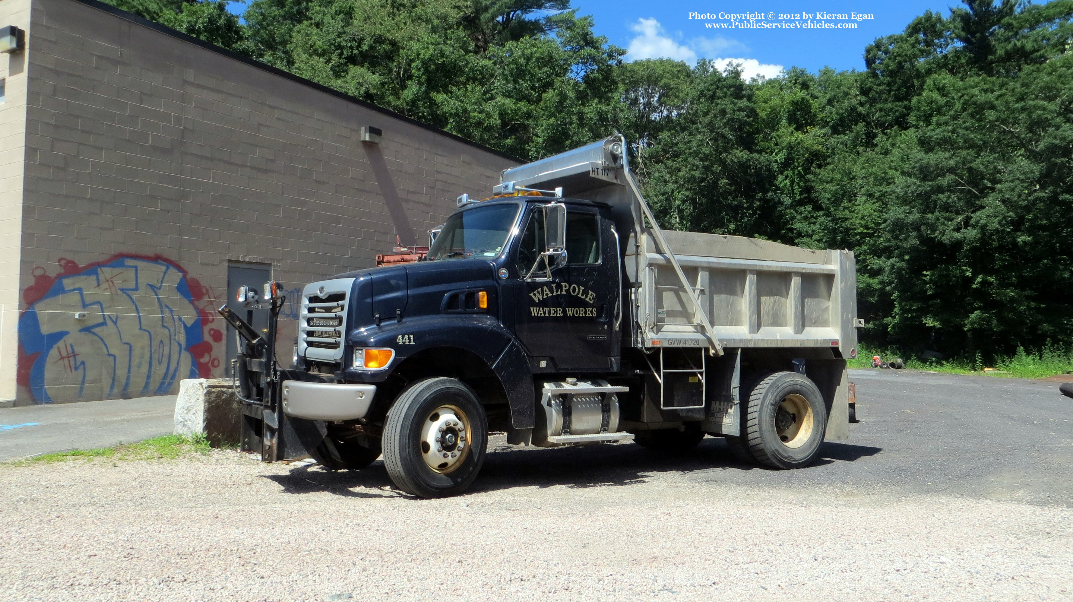 A photo  of Walpole Water Department
            Truck 441, a 2000-2010 Sterling             taken by Kieran Egan