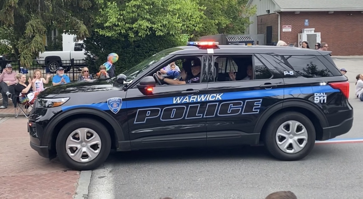 A photo  of Warwick Police
            Cruiser P-5, a 2021 Ford Police Interceptor Utility             taken by @riemergencyvehicles