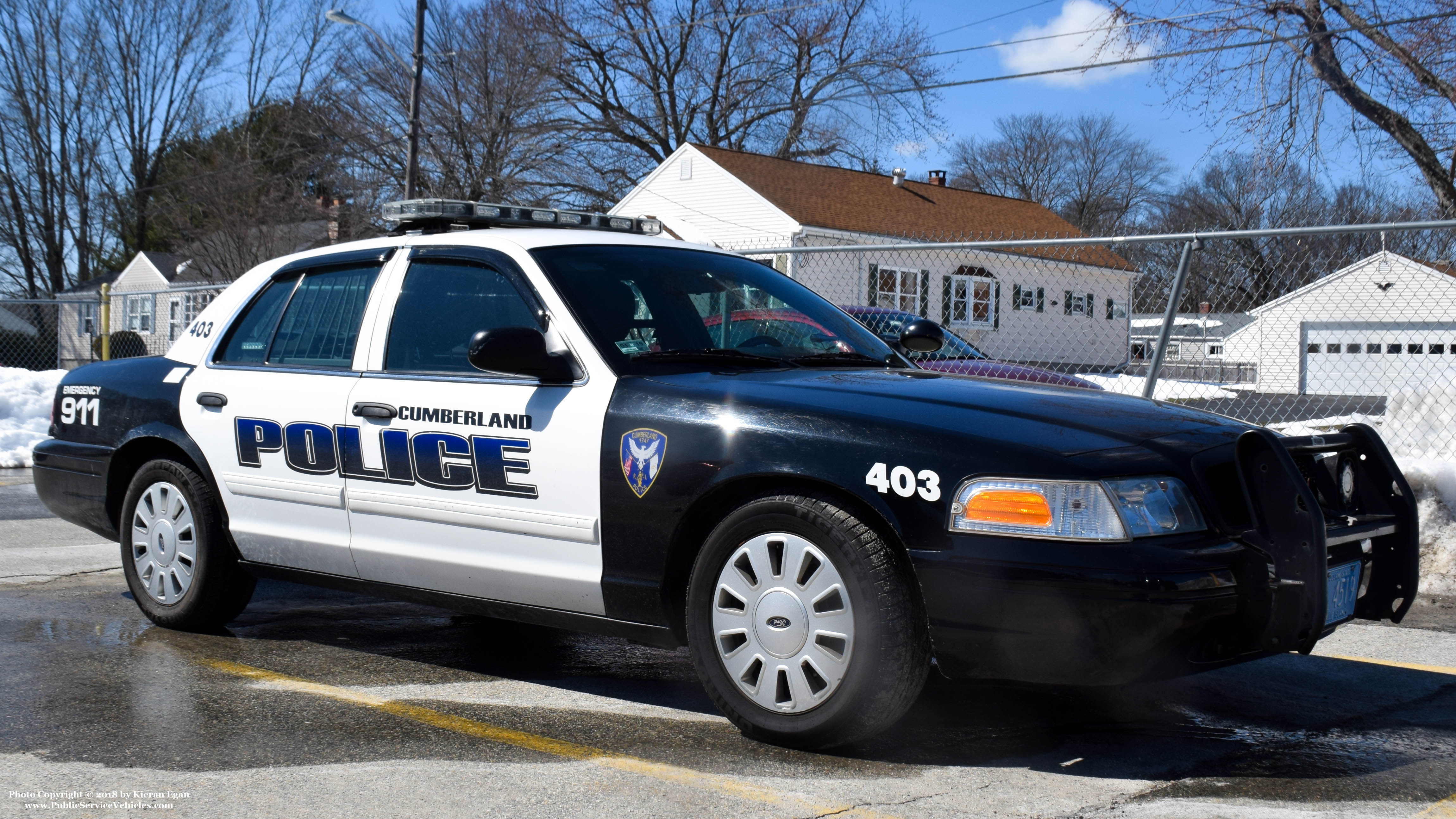 A photo  of Cumberland Police
            Cruiser 403, a 2009-2011 Ford Crown Victoria Police Interceptor             taken by Kieran Egan