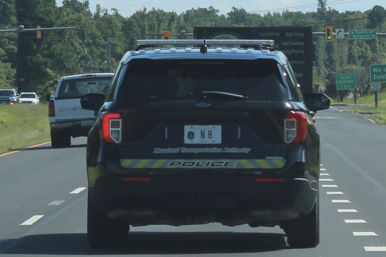 A photo  of Maryland Transportation Authority Police
            N 8, a 2020-2022 Ford Police Interceptor Utility             taken by @riemergencyvehicles