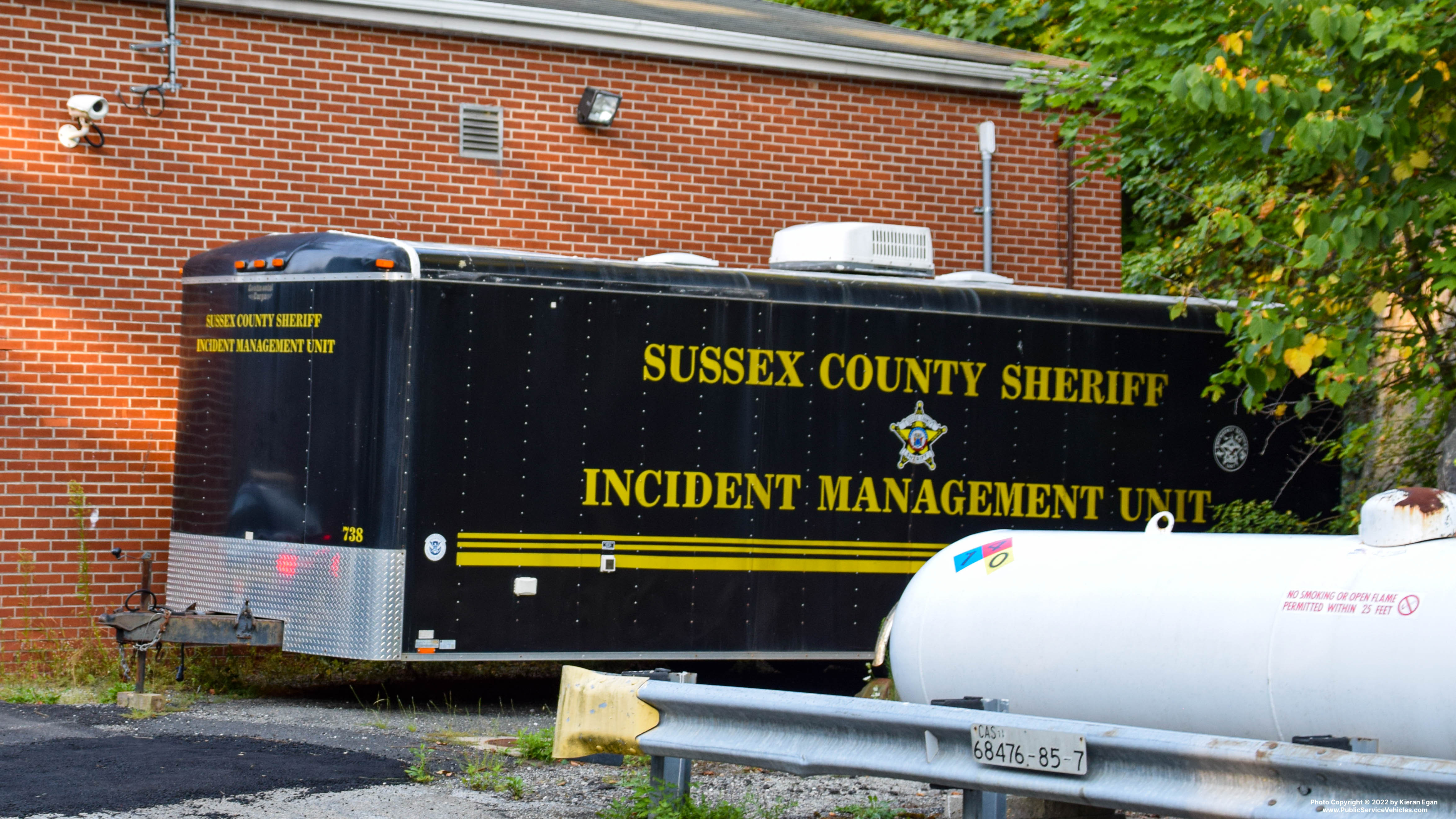 A photo  of Sussex County Sheriff
            Trailer 738, a 1990-2020 Trailer             taken by Kieran Egan