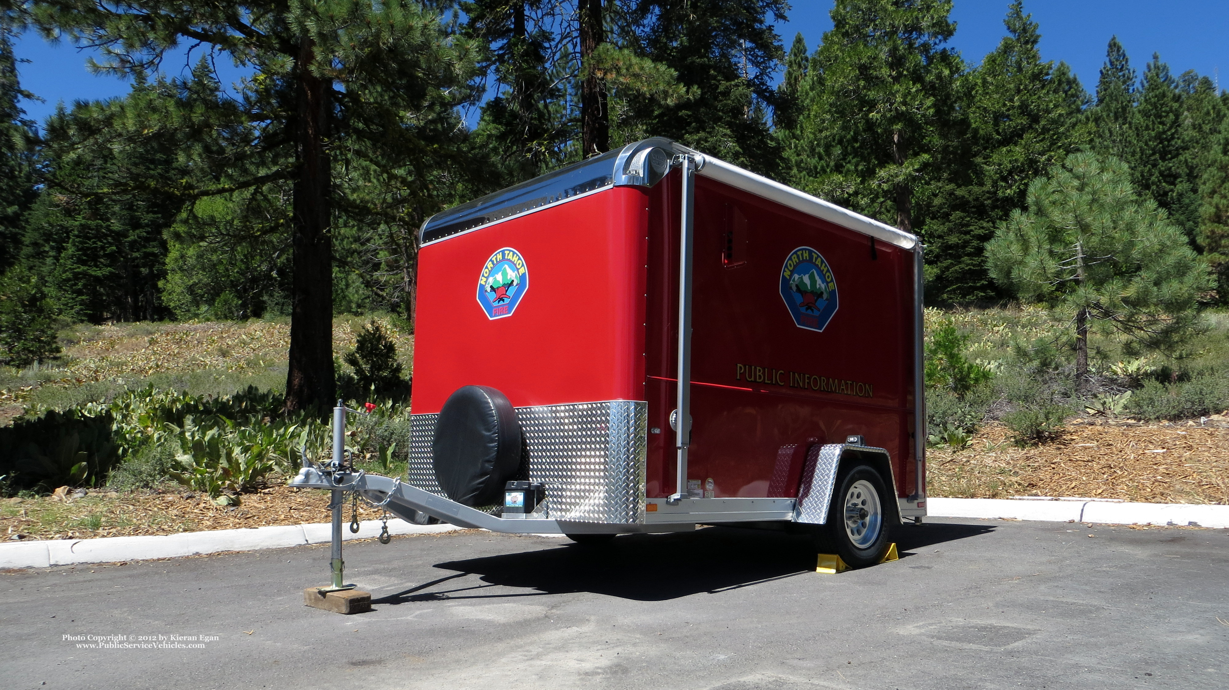 A photo  of North Tahoe Fire District
            Public Information Trailer, a 2000-2012 Trailer             taken by Kieran Egan