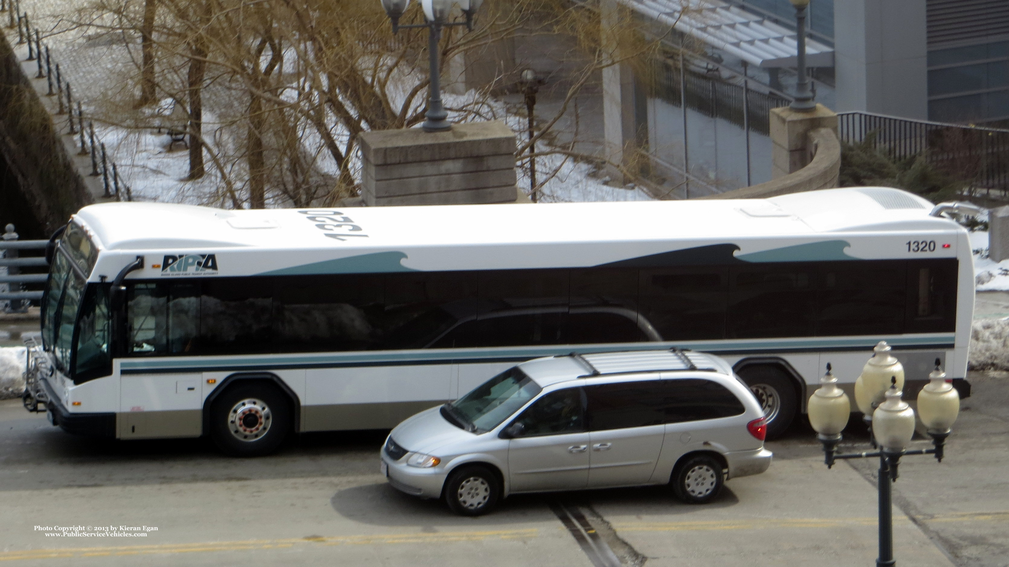 A photo  of Rhode Island Public Transit Authority
            Bus 1320, a 2013 Gillig BRT             taken by Kieran Egan