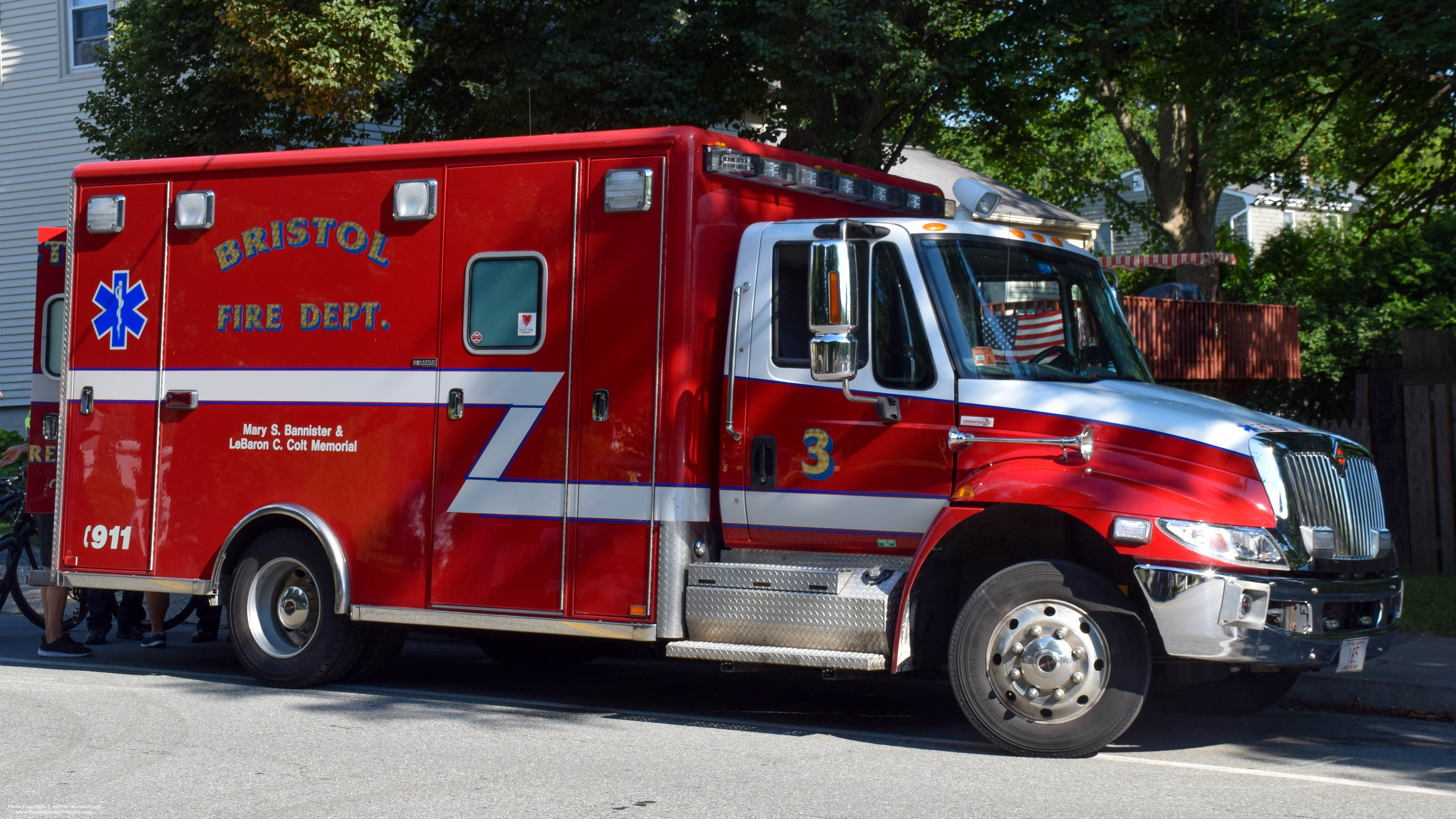 A photo  of Bristol Fire
            Rescue 3, a 2009 International             taken by Kieran Egan