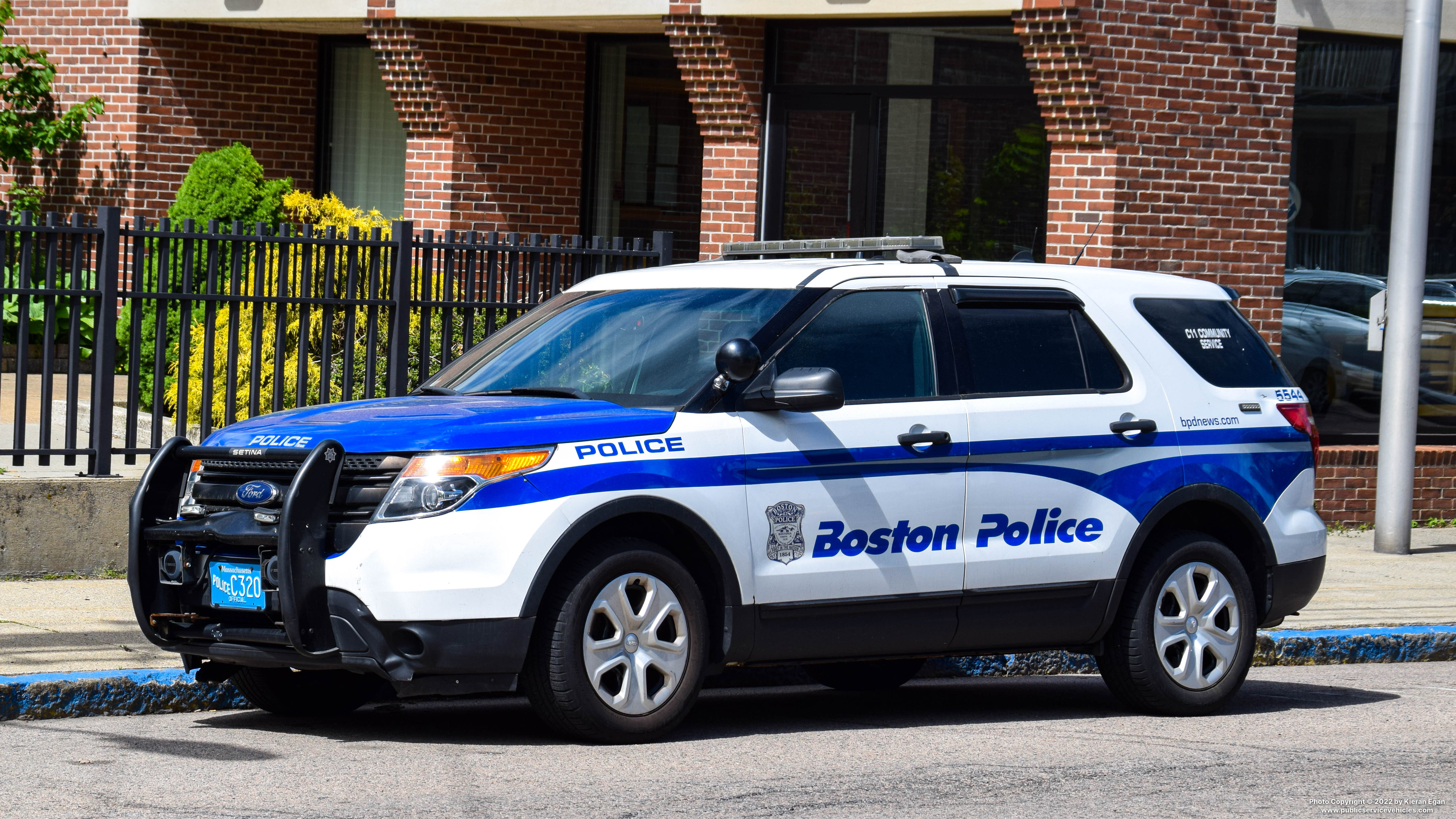 A photo  of Boston Police
            Cruiser 5544, a 2015 Ford Police Interceptor Utility             taken by Kieran Egan