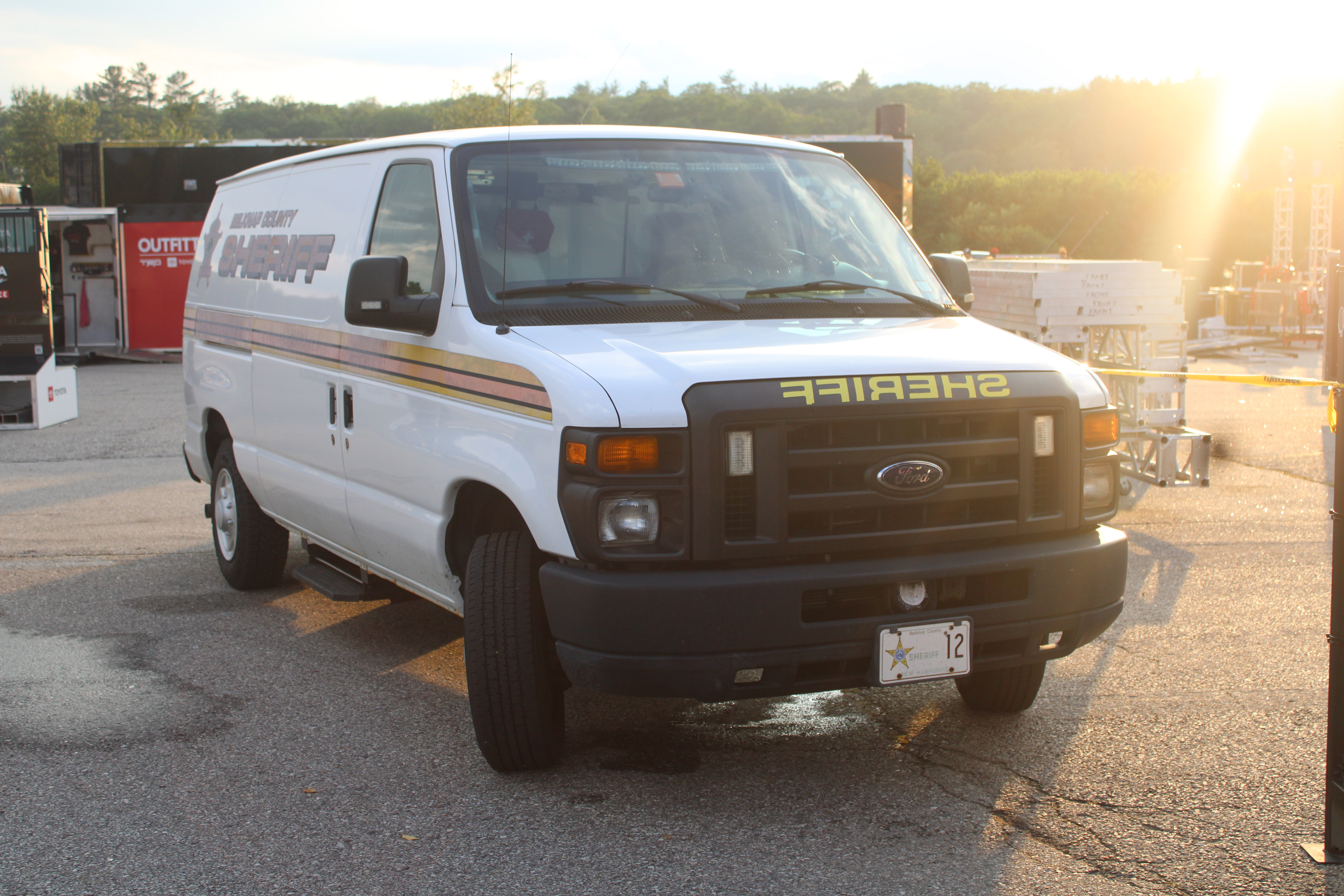 A photo  of Belknap County Sheriff
            Car 12, a 2008-2020 Ford Econoline             taken by @riemergencyvehicles