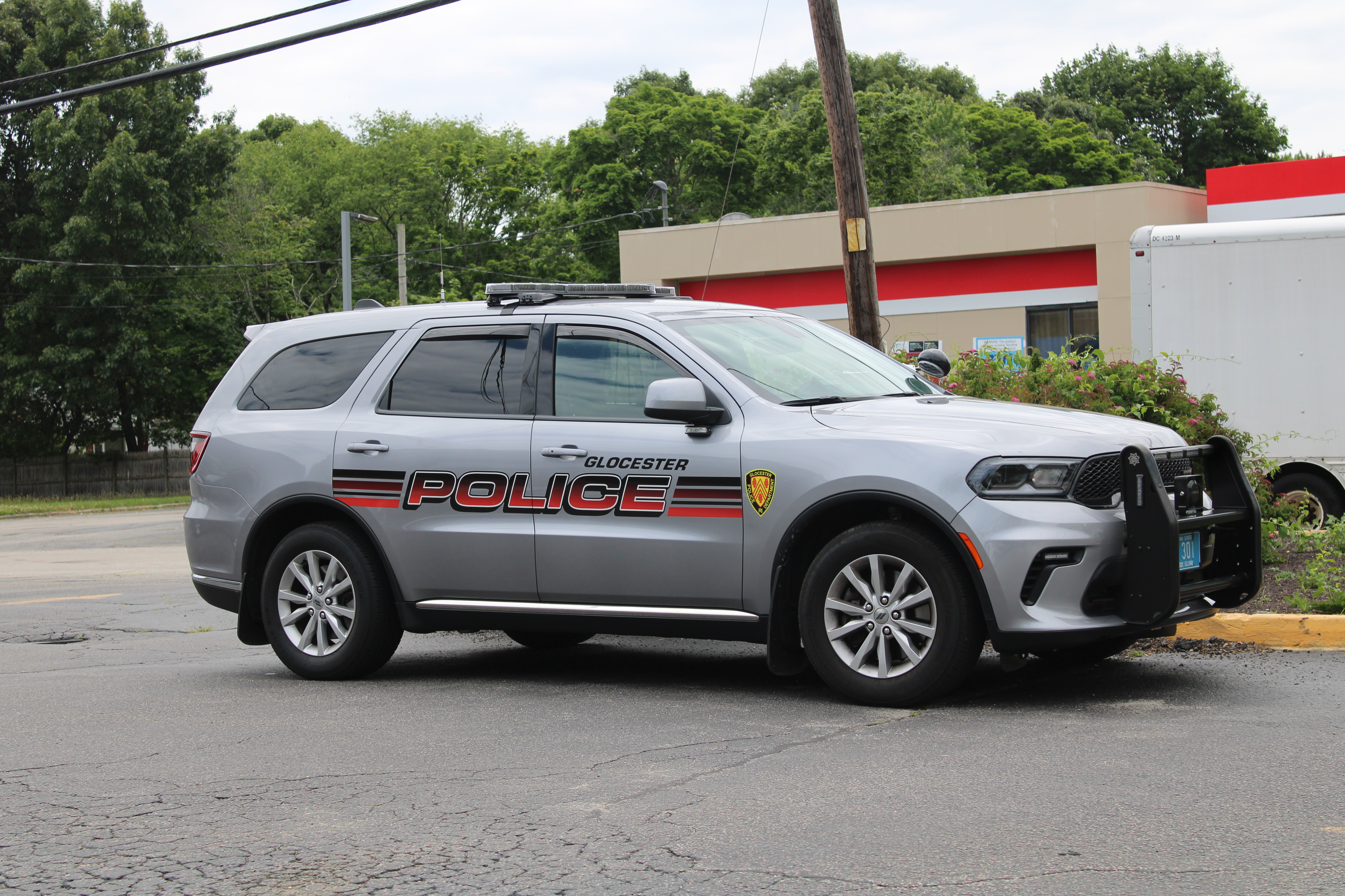 A photo  of Glocester Police
            Cruiser 301, a 2021 Dodge Durango             taken by @riemergencyvehicles