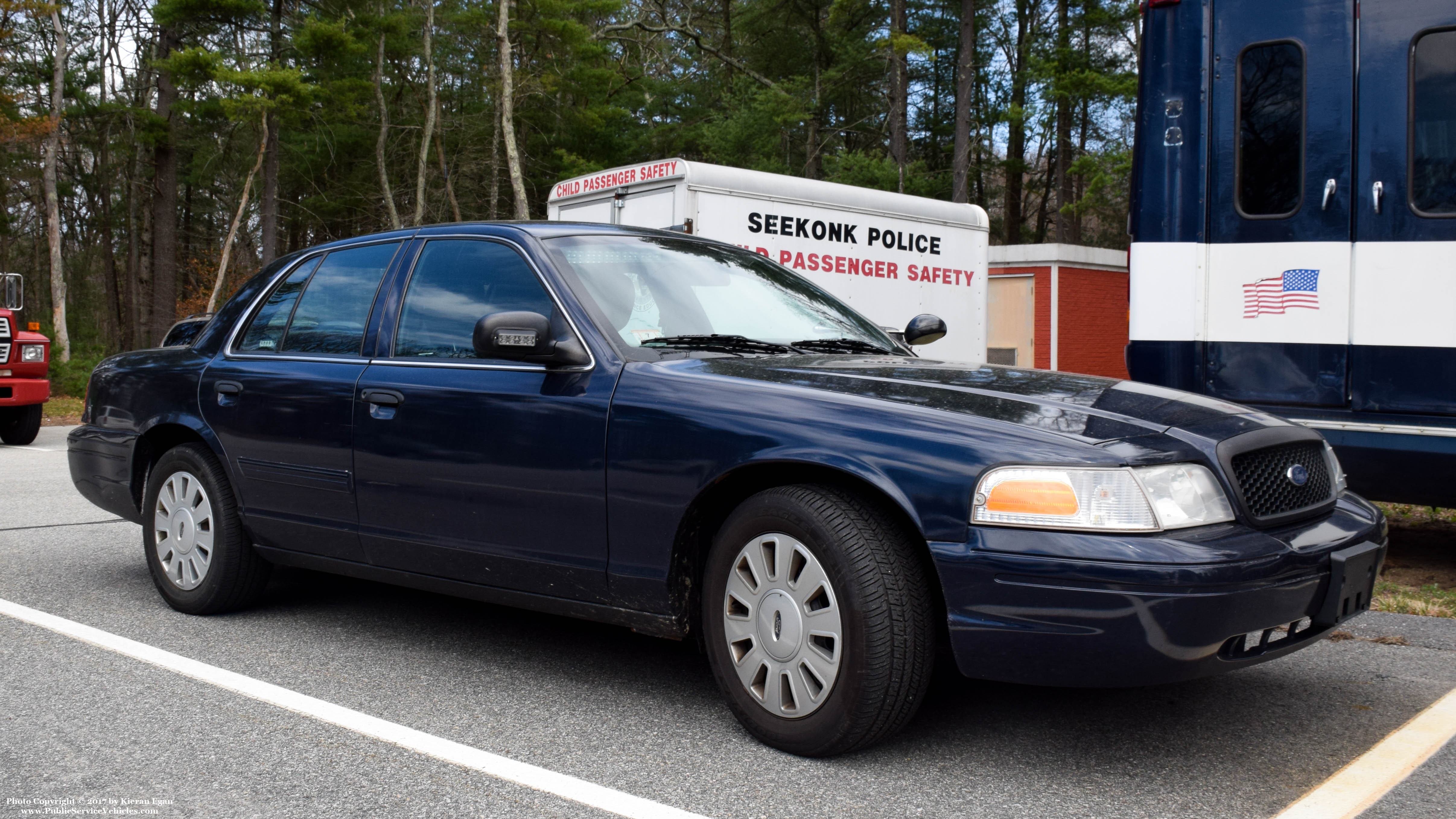 A photo  of Seekonk Police
            Spare/Court Car, a 2009 Ford Crown Victoria Police Interceptor             taken by Kieran Egan