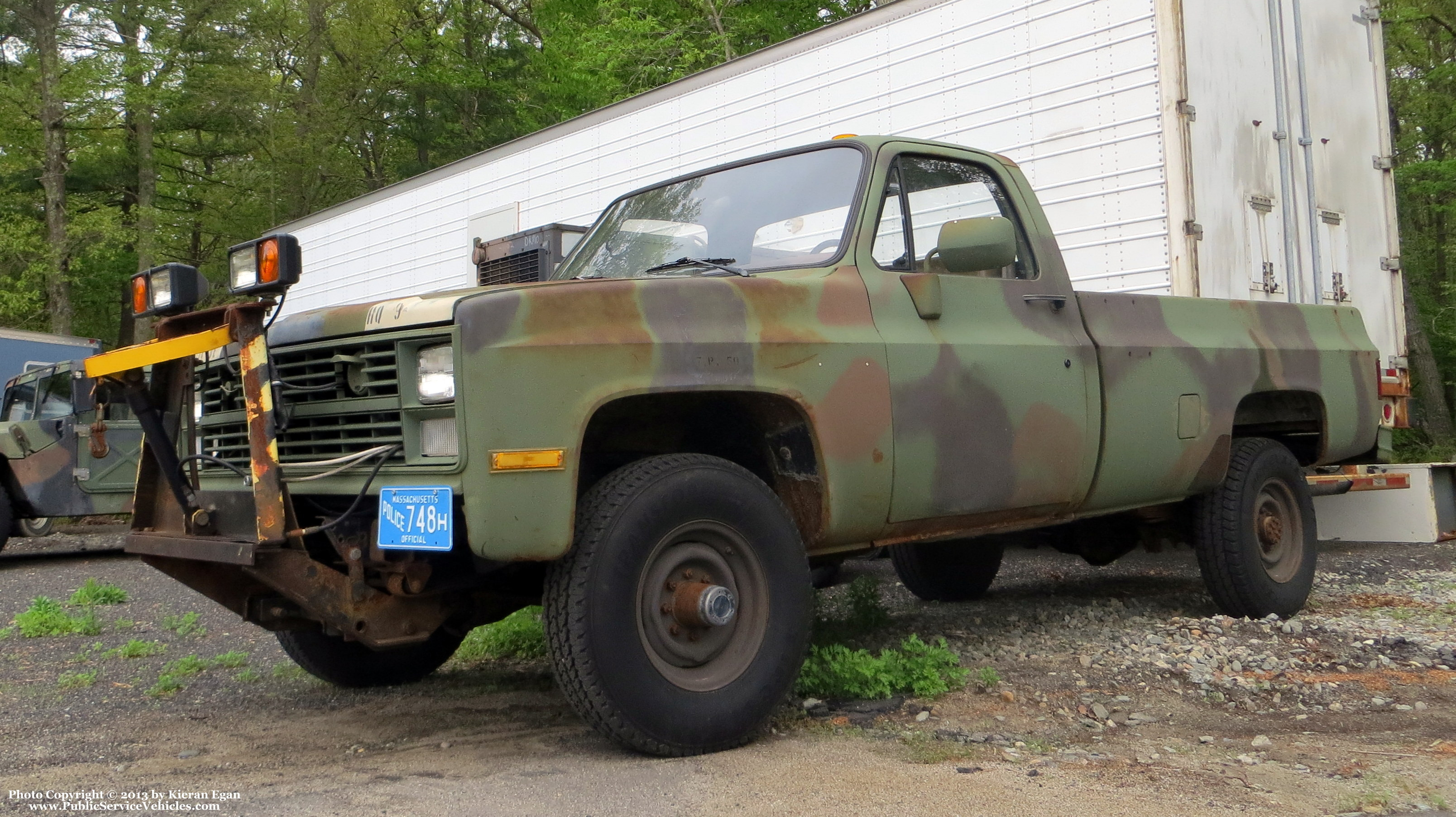 A photo  of Rehoboth Police
            Pickup, a 1986 Chevrolet D30             taken by Kieran Egan