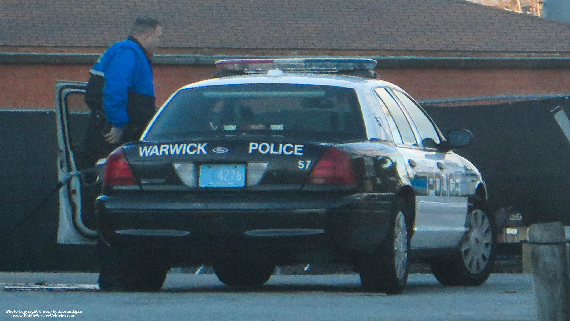 A photo  of Warwick Police
            Cruiser P-57, a 2006-2008 Ford Crown Victoria Police Interceptor             taken by Kieran Egan