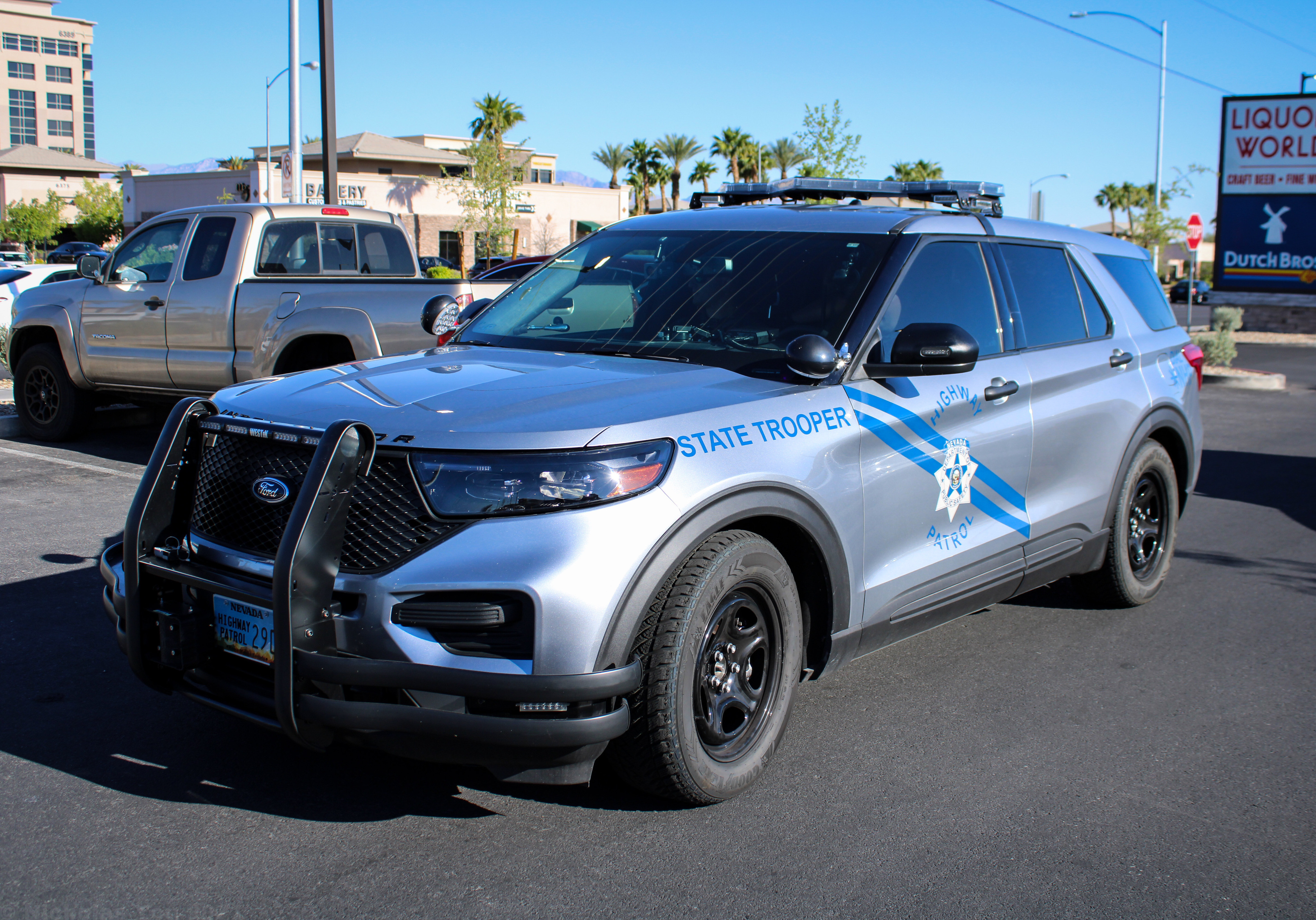 A photo  of Nevada State Police Highway Patrol
            Cruiser 290, a 2020-2021 Ford Police Interceptor Utility             taken by Nicholas You