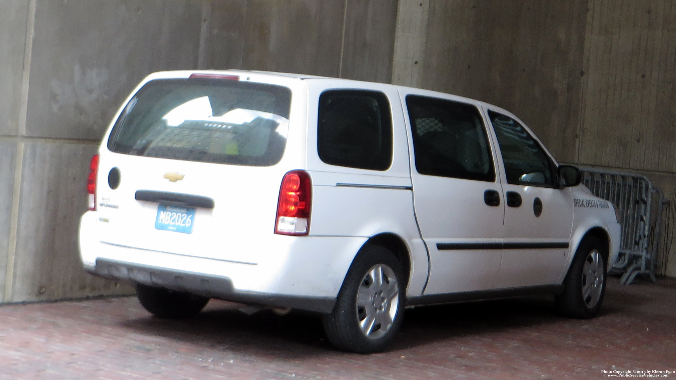 A photo  of Boston Special Events & Tourism
            Car MB2026, a 2008 Chevrolet Uplander             taken by Kieran Egan