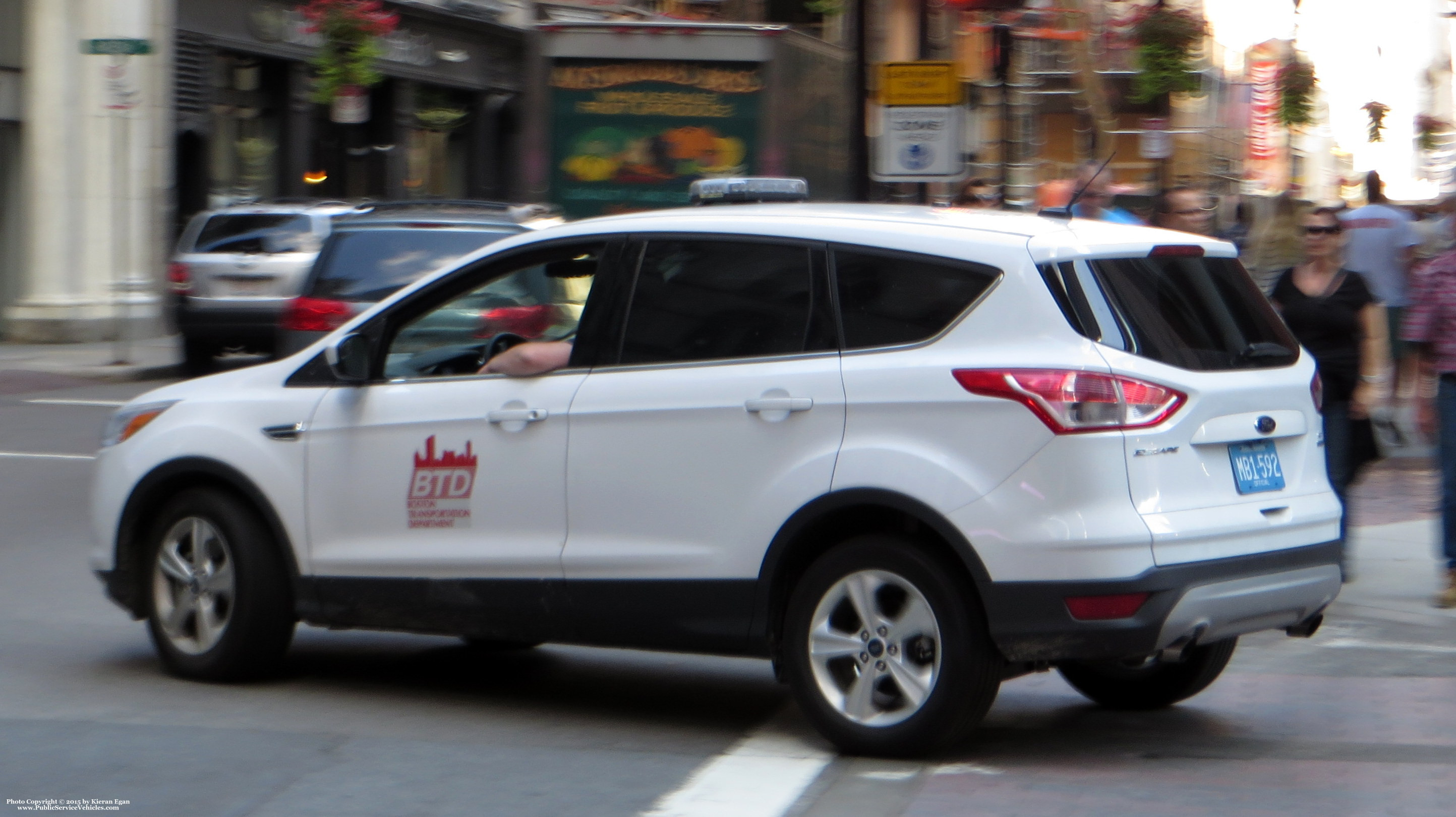 A photo  of Boston Transportation Department
            Car MB1492, a 2014 Ford Escape             taken by Kieran Egan