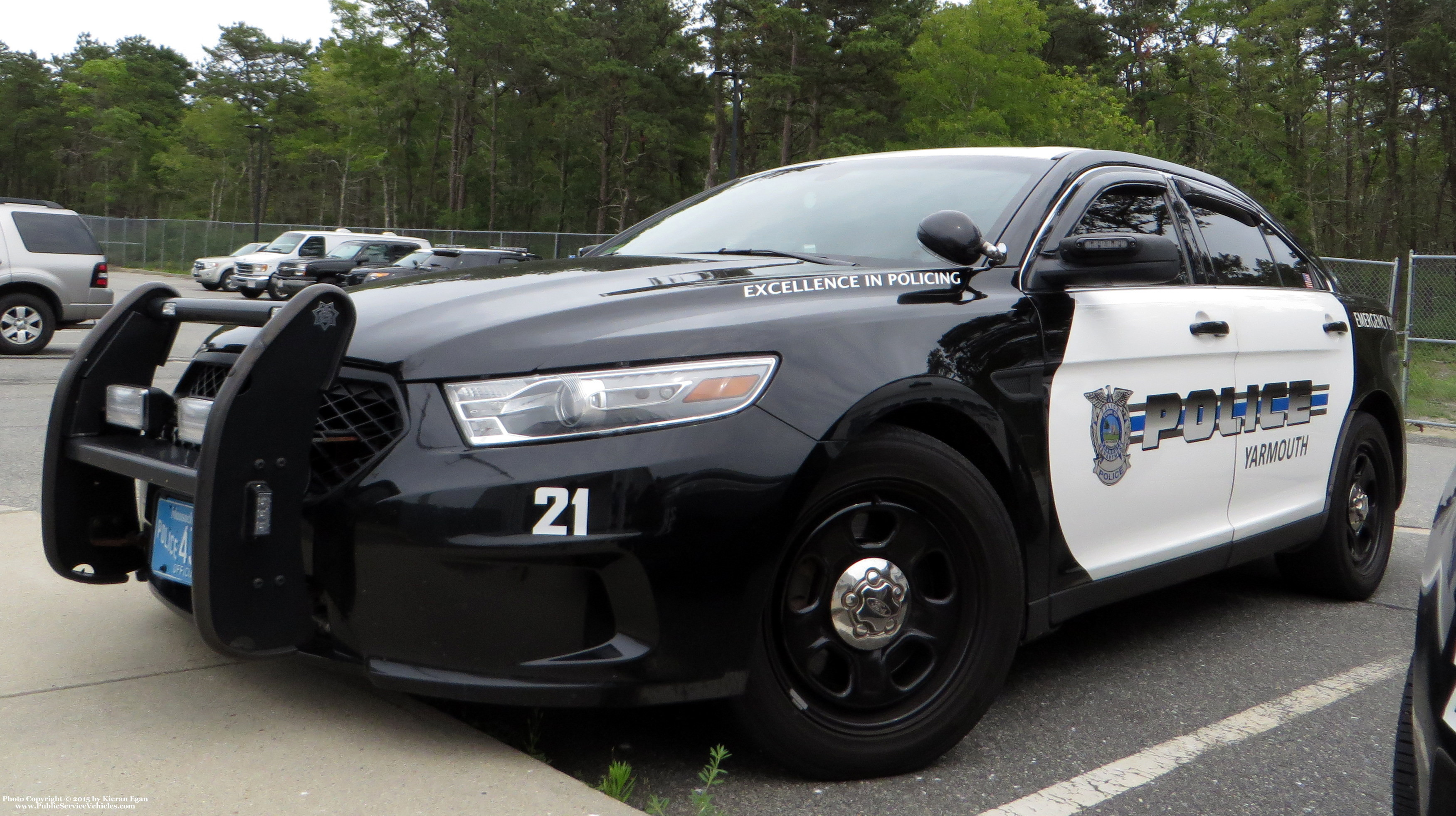 A photo  of Yarmouth Police
            J-21, a 2013-2015 Ford Police Interceptor Sedan             taken by Kieran Egan