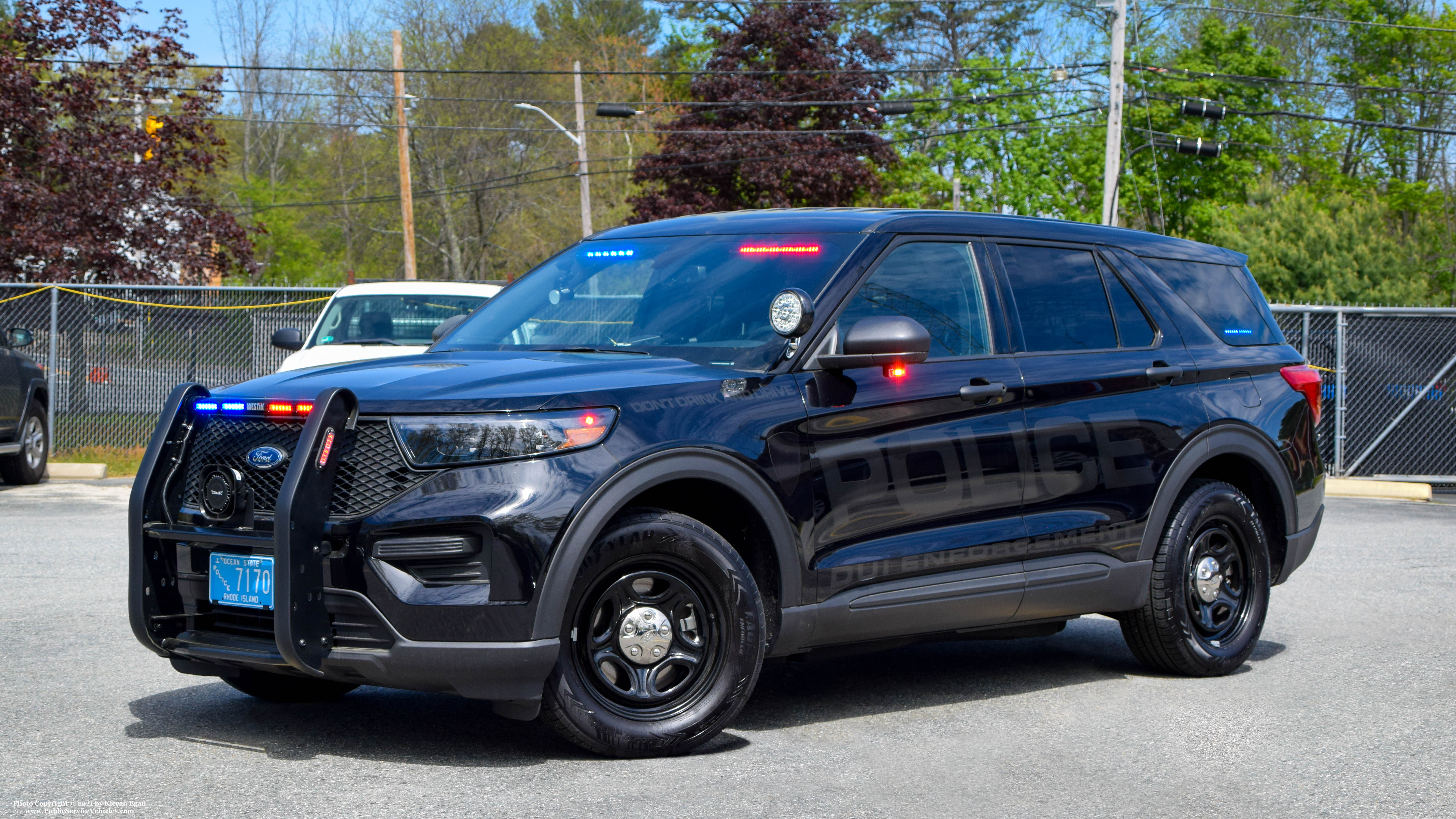 A photo  of Burrillville Police
            Cruiser 7170, a 2020 Ford Police Interceptor Utility             taken by Kieran Egan