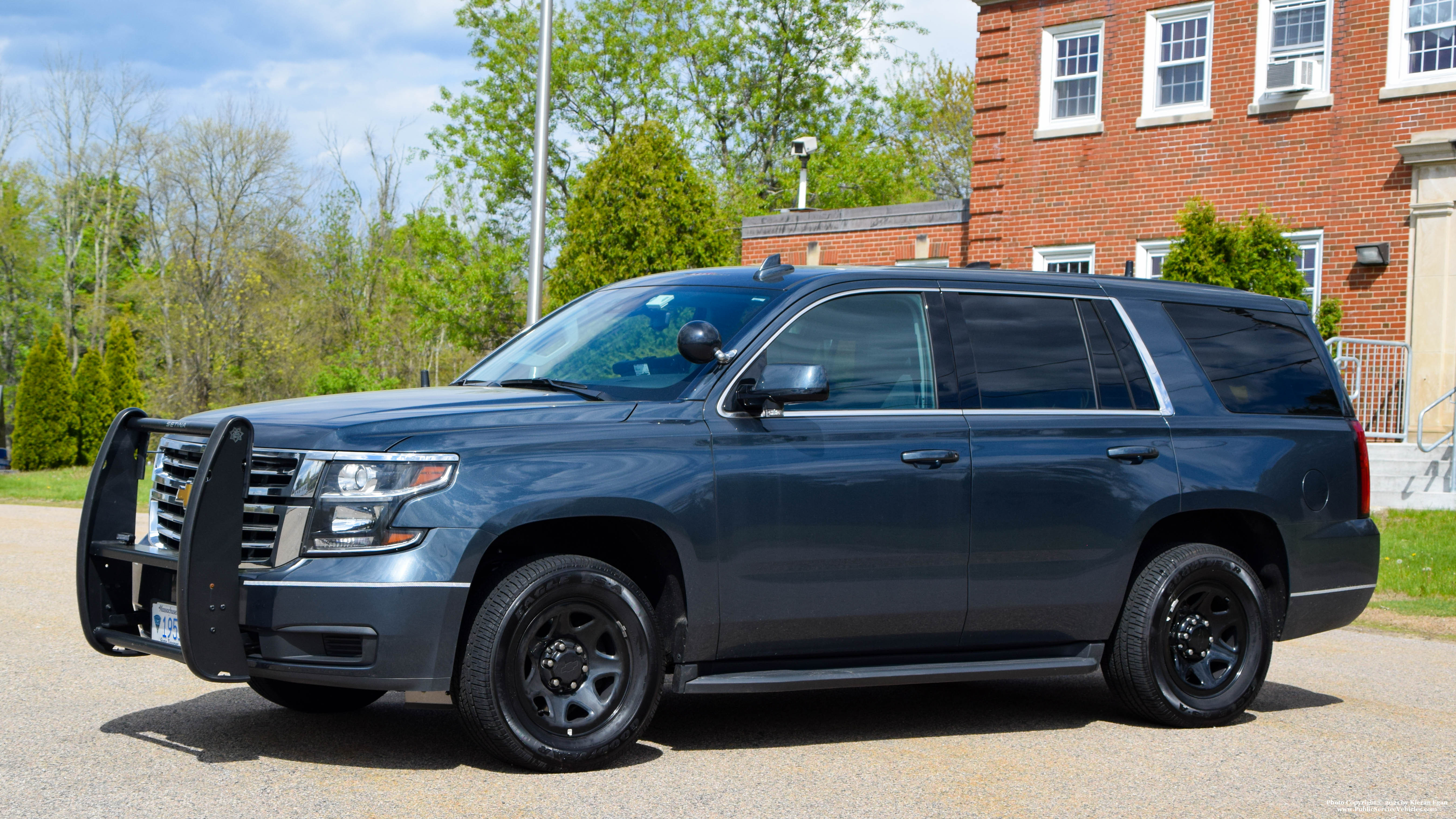 A photo  of Massachusetts State Police
            Cruiser 1951, a 2020 Chevrolet Tahoe             taken by Kieran Egan