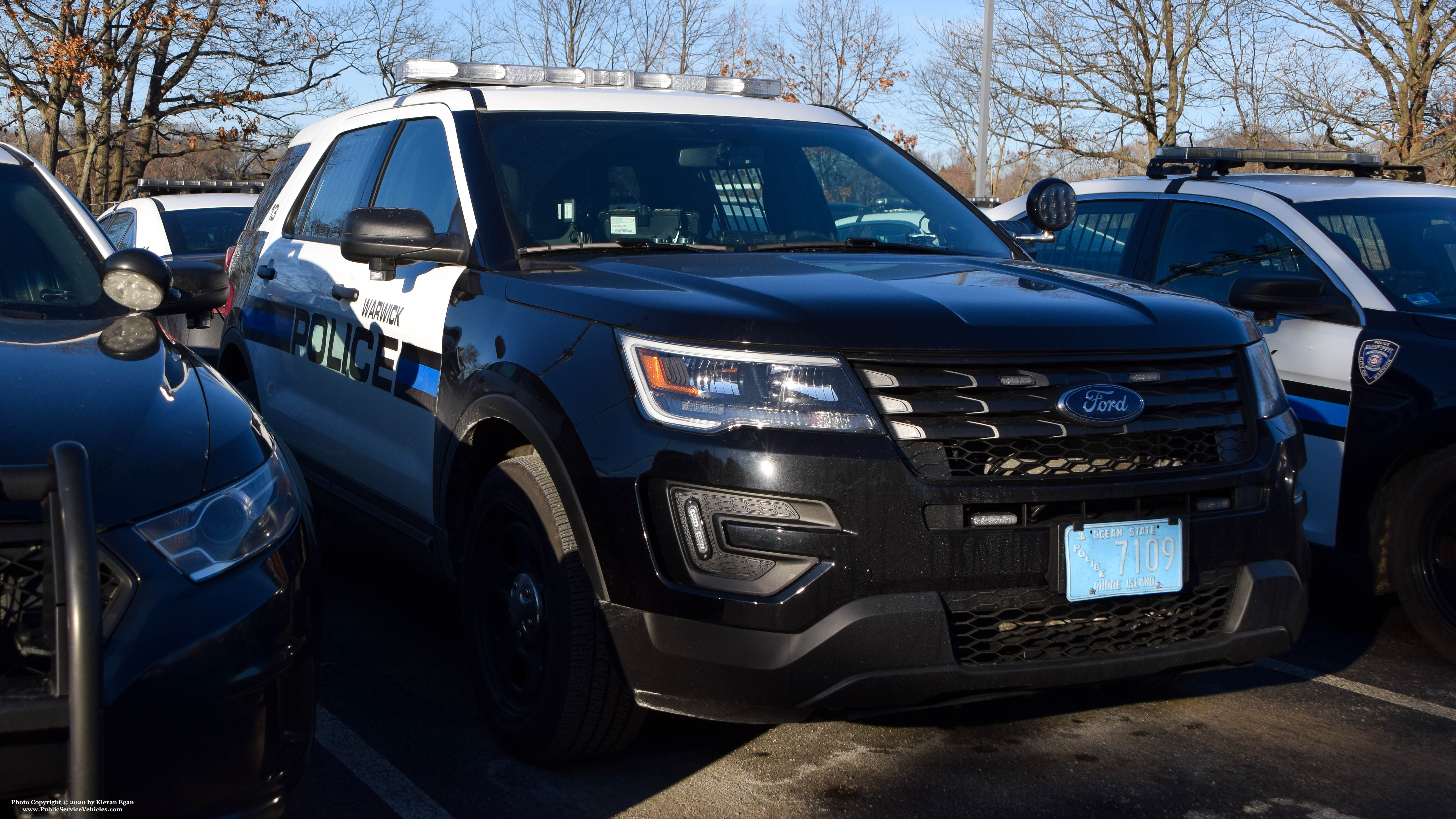 A photo  of Warwick Police
            Cruiser P-13, a 2019 Ford Police Interceptor Utility             taken by Kieran Egan