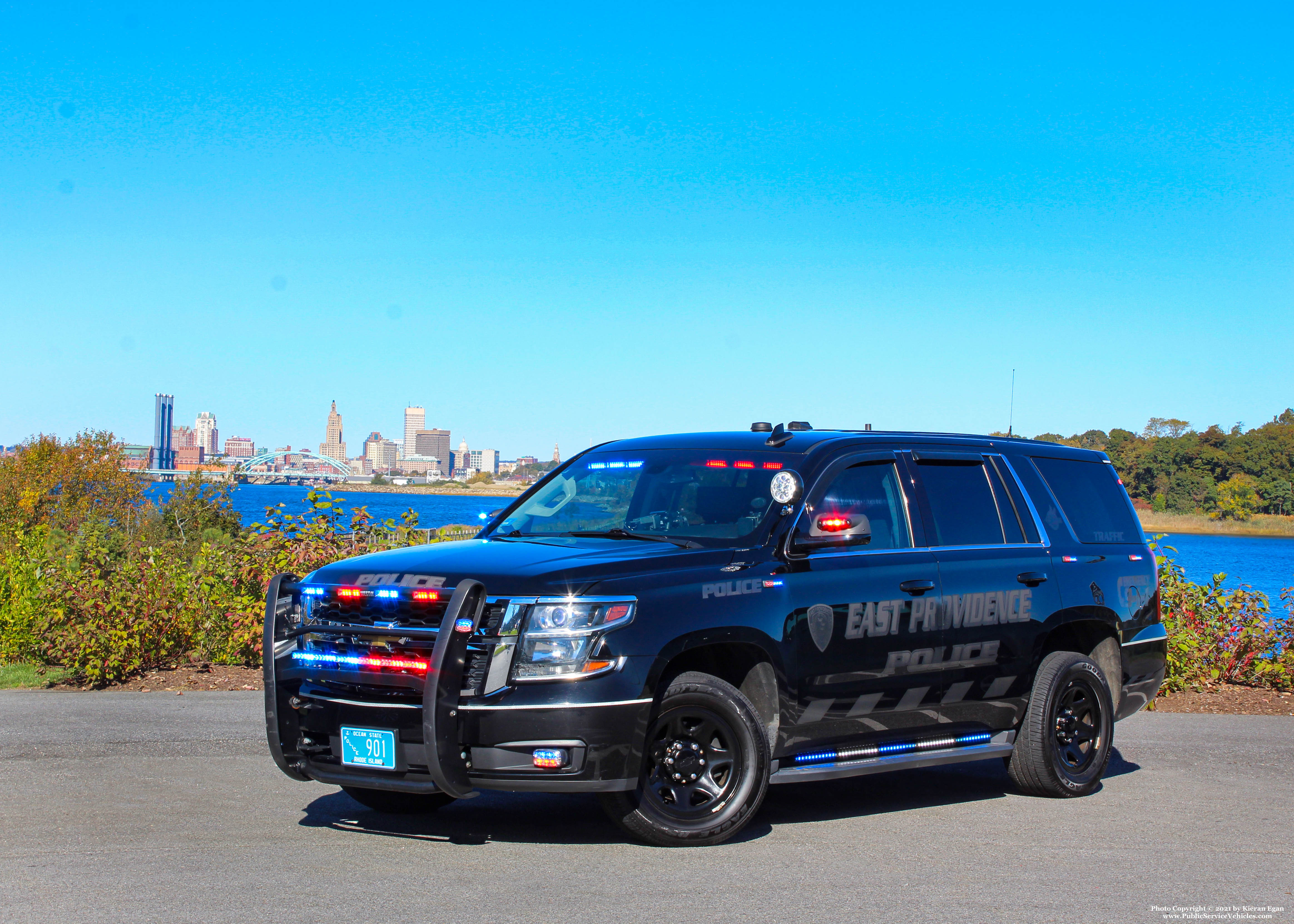 A photo  of East Providence Police
            Car [2]33, a 2016 Chevrolet Tahoe             taken by Kieran Egan