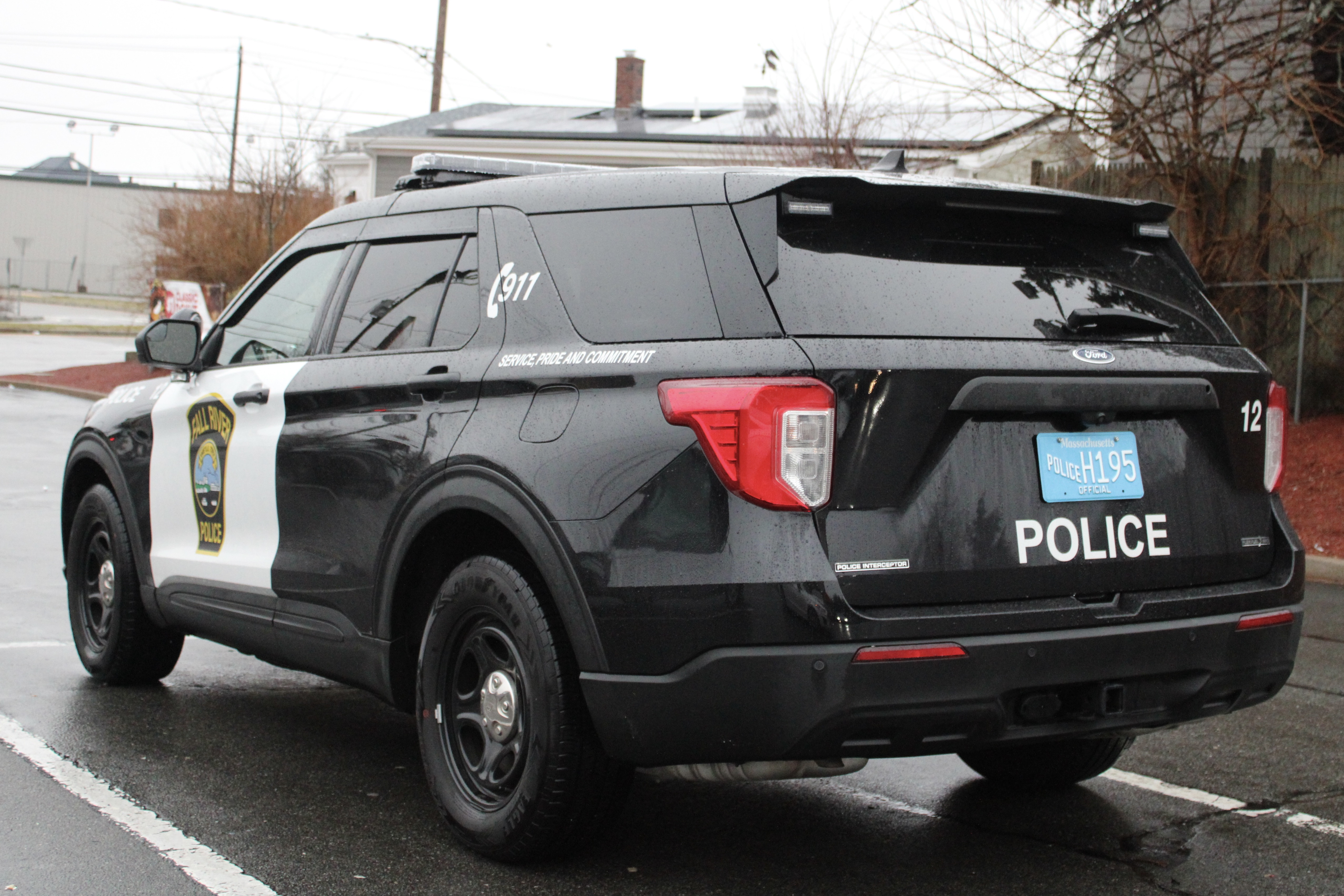 A photo  of Fall River Police
            Car 12, a 2022 Ford Police Interceptor Utility             taken by @riemergencyvehicles