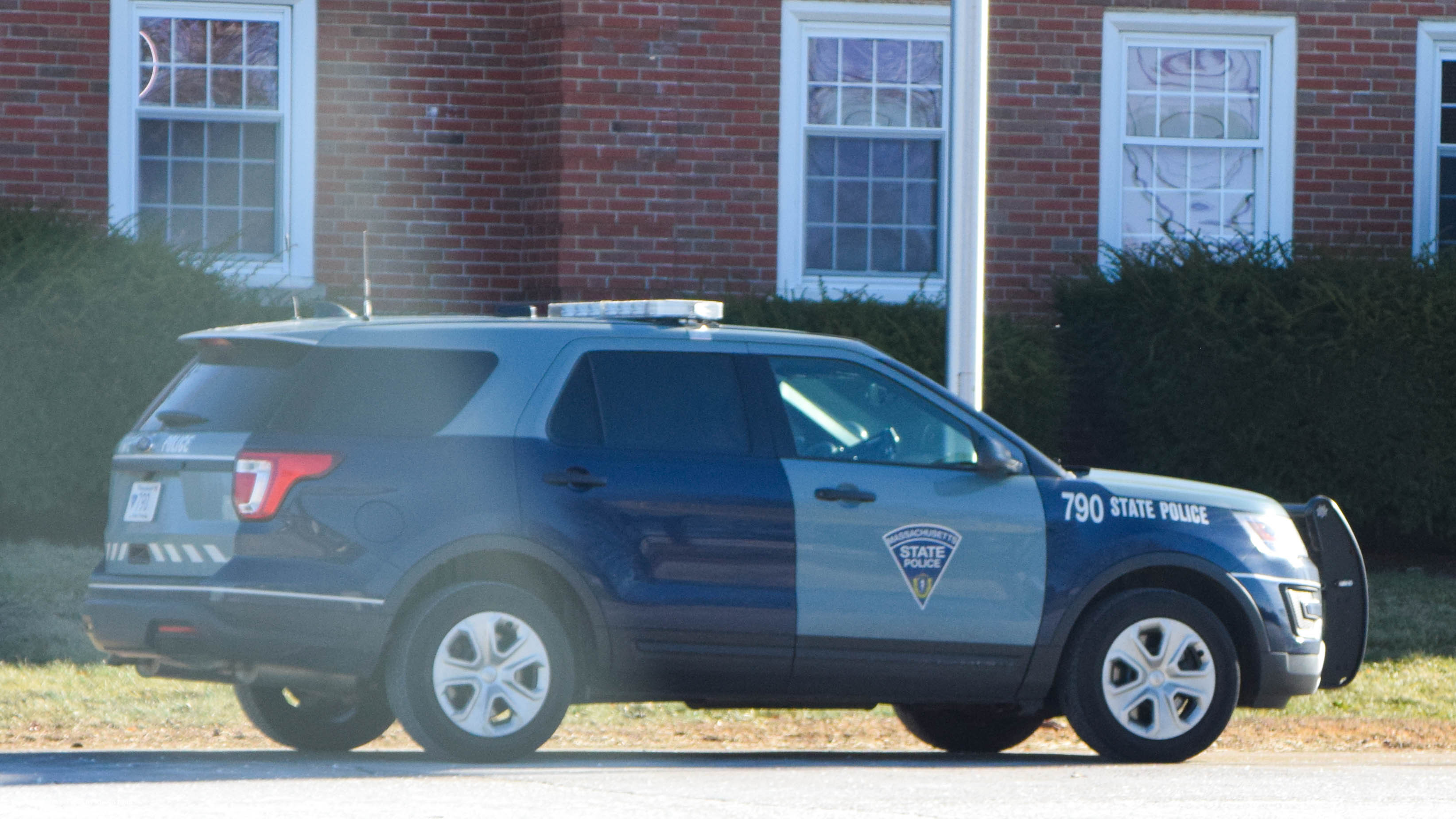 A photo  of Massachusetts State Police
            Cruiser 790, a 2019 Ford Police Interceptor Utility             taken by Kieran Egan