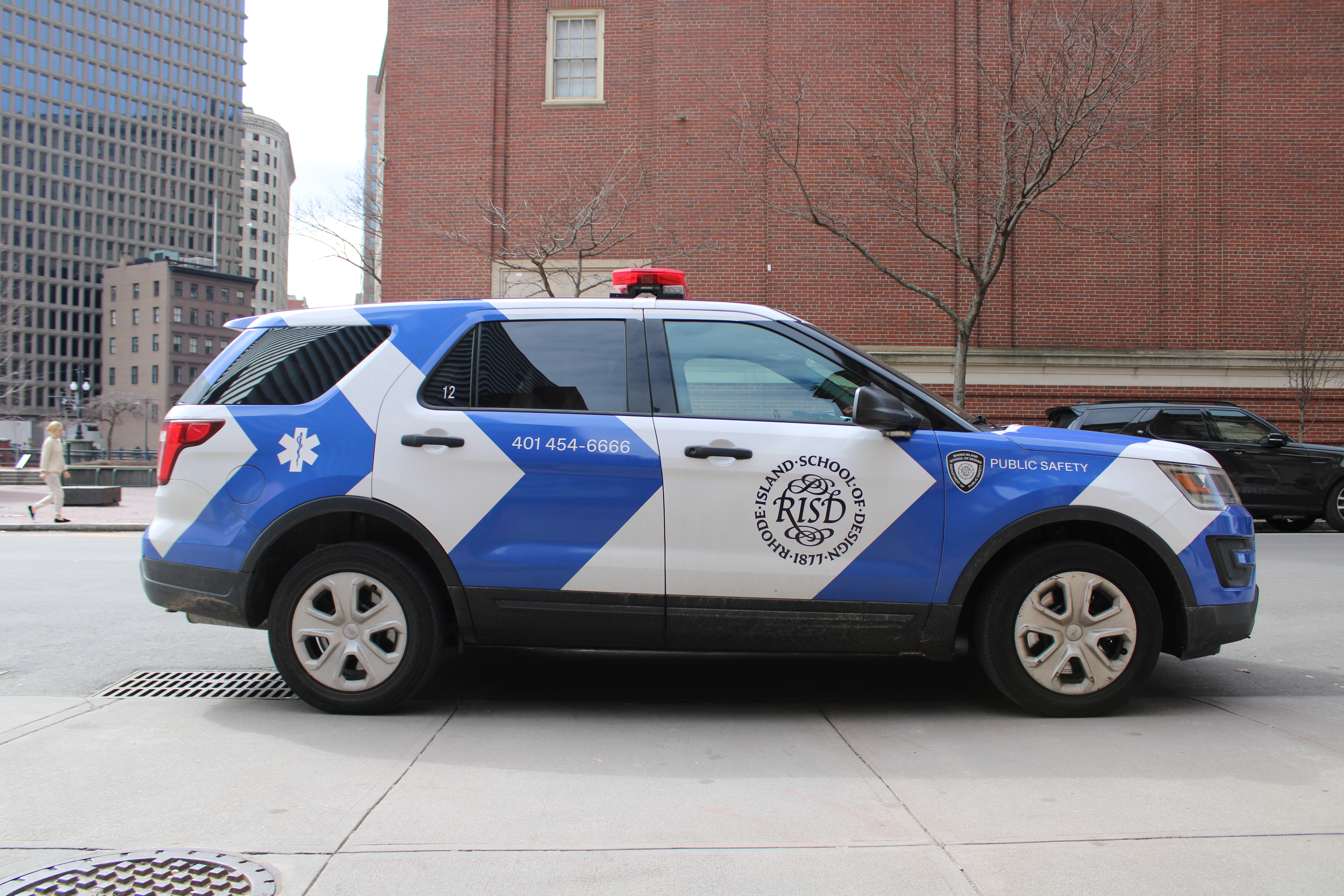 A photo  of Rhode Island School of Design Public Safety
            Car 12, a 2018 Ford Police Interceptor Utility             taken by @riemergencyvehicles