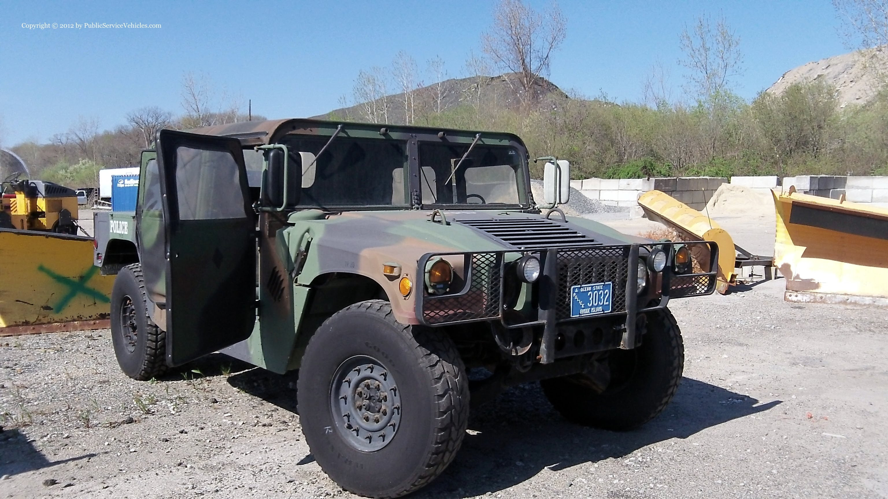 A photo  of East Providence Police
            Humvee 2, a 1990-2000 AM General Humvee             taken by Kieran Egan