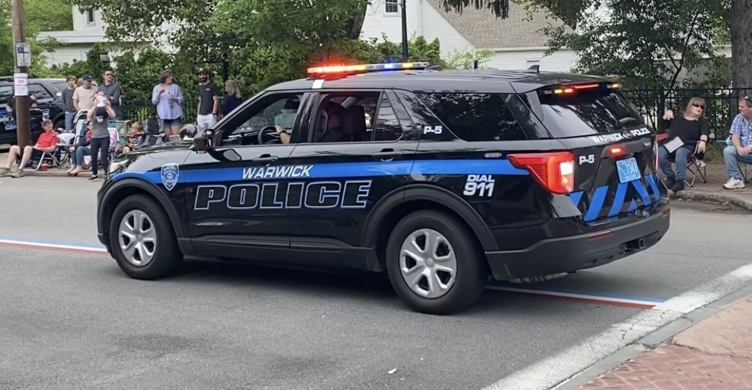 A photo  of Warwick Police
            Cruiser P-5, a 2021 Ford Police Interceptor Utility             taken by @riemergencyvehicles