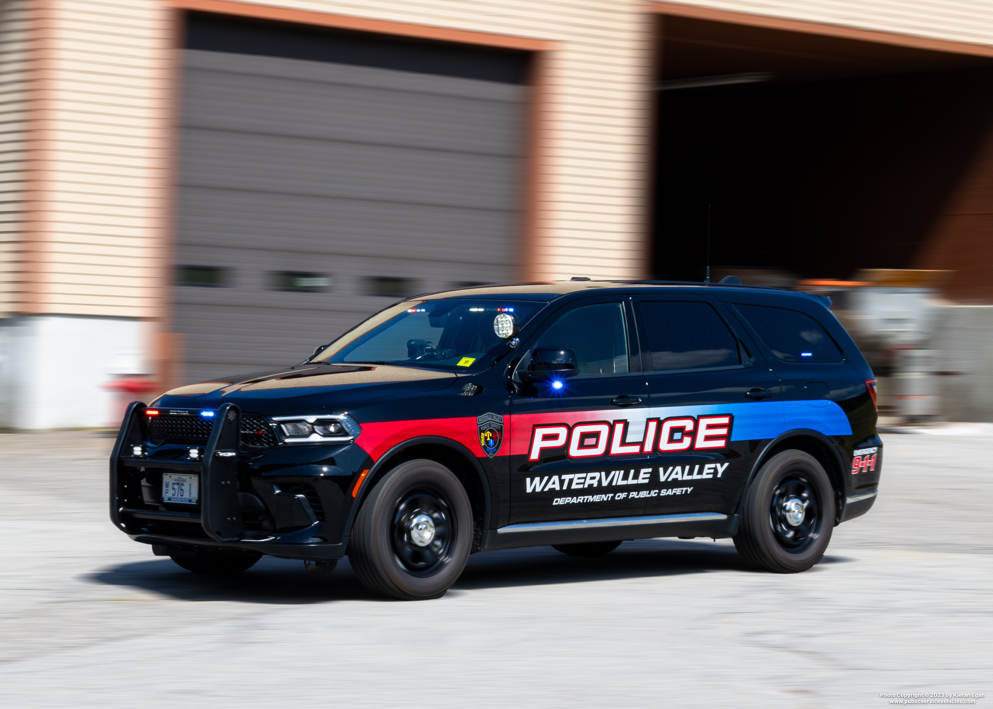 A photo  of Waterville Valley Public Safety
            Car 1, a 2023 Dodge Durango             taken by Kieran Egan