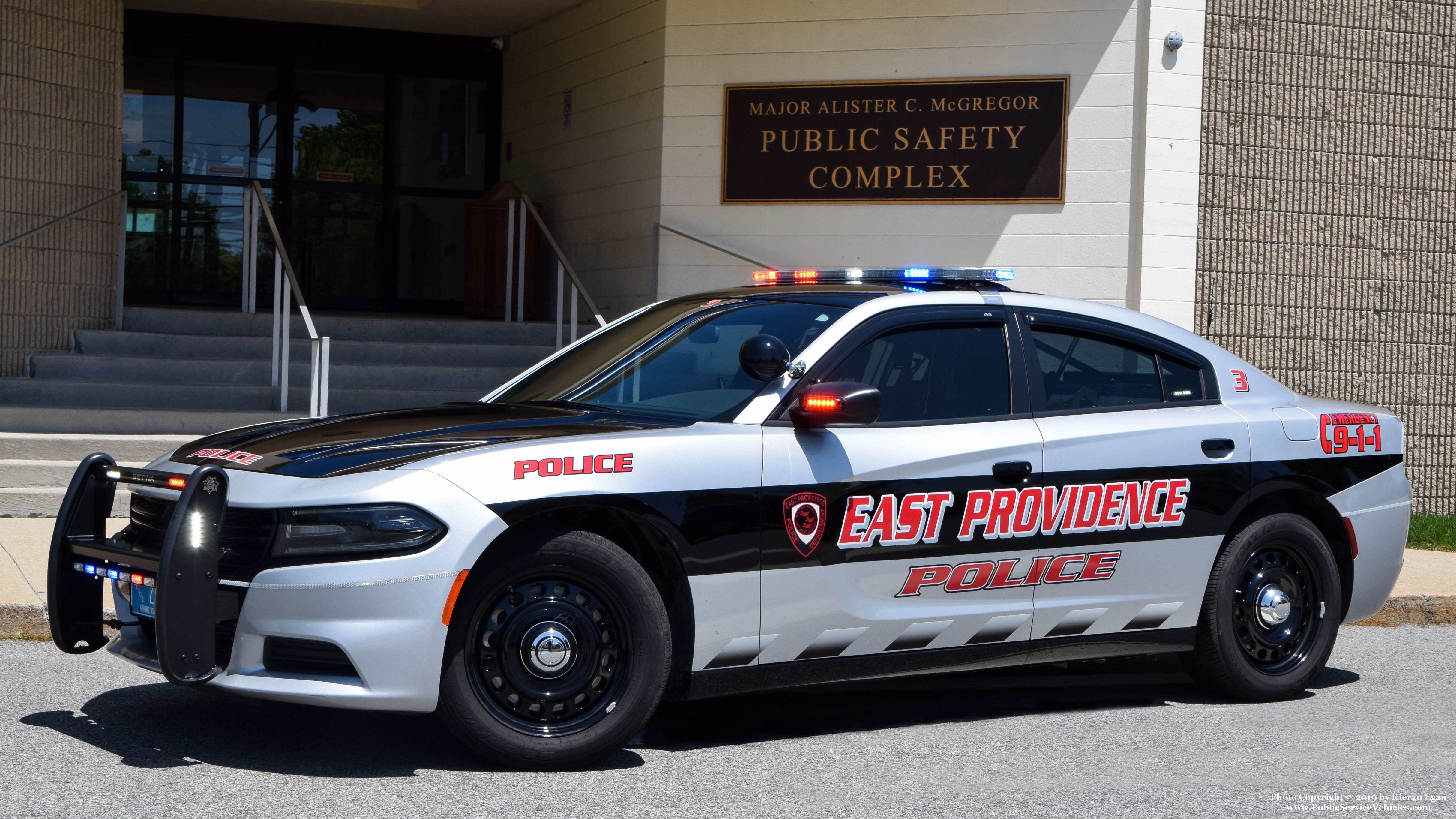 A photo  of East Providence Police
            Car 3, a 2019 Dodge Charger             taken by Kieran Egan