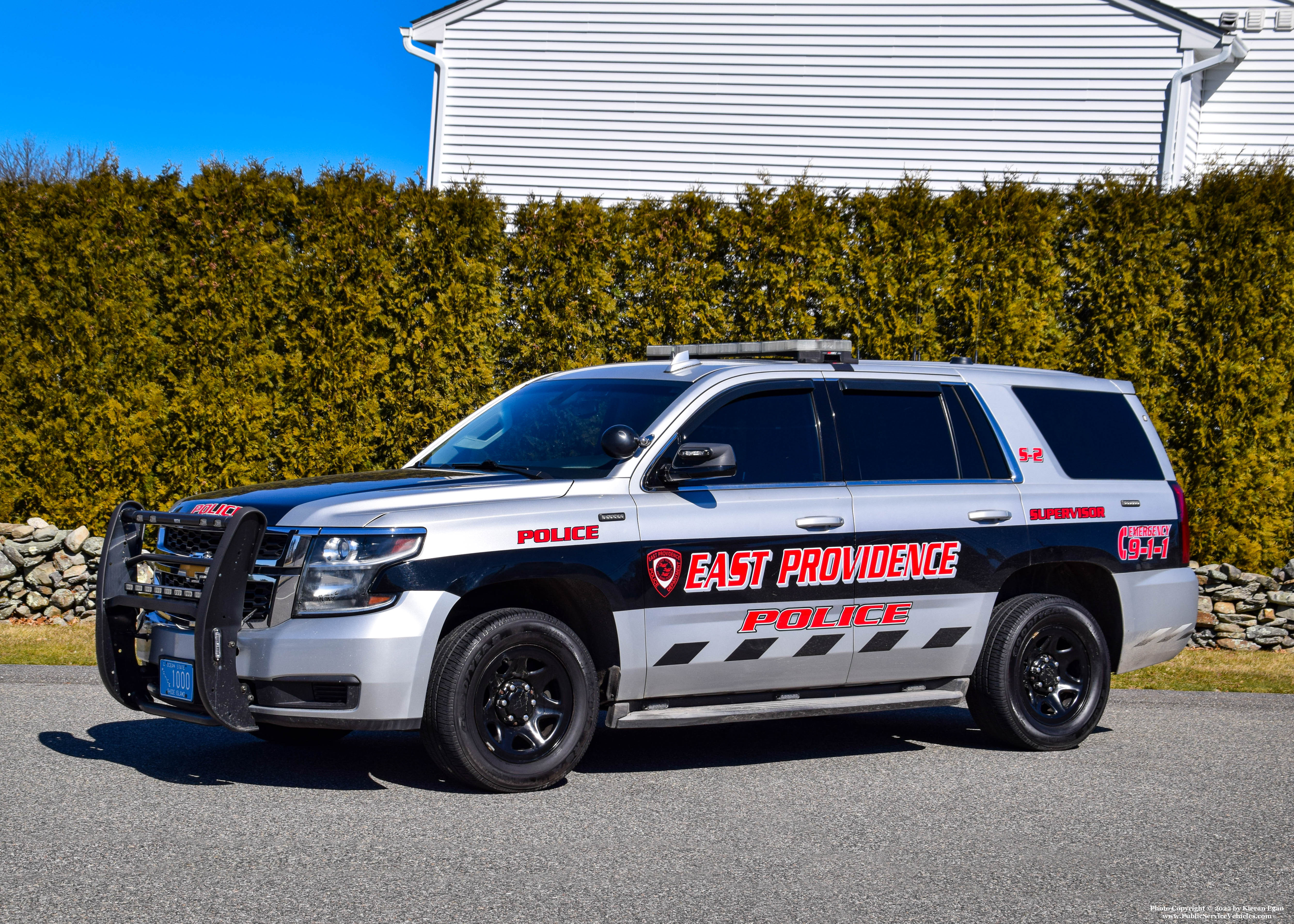 A photo  of East Providence Police
            Supervisor 2, a 2015 Chevrolet Tahoe             taken by Kieran Egan