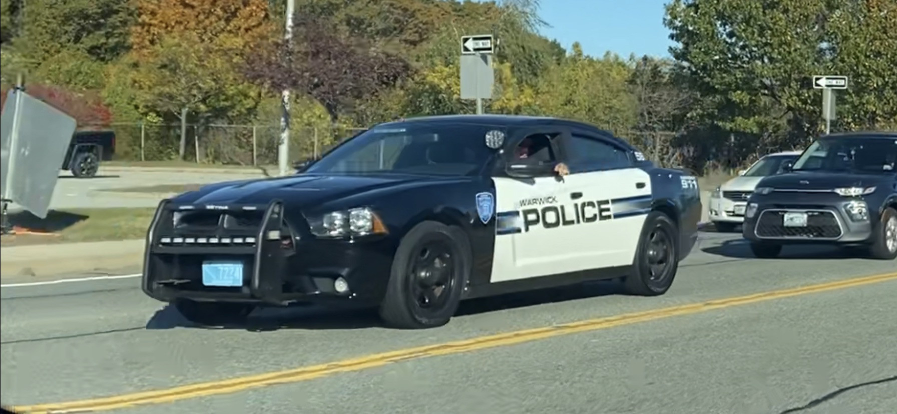 A photo  of Warwick Police
            Cruiser CP-58, a 2014 Dodge Charger             taken by @riemergencyvehicles