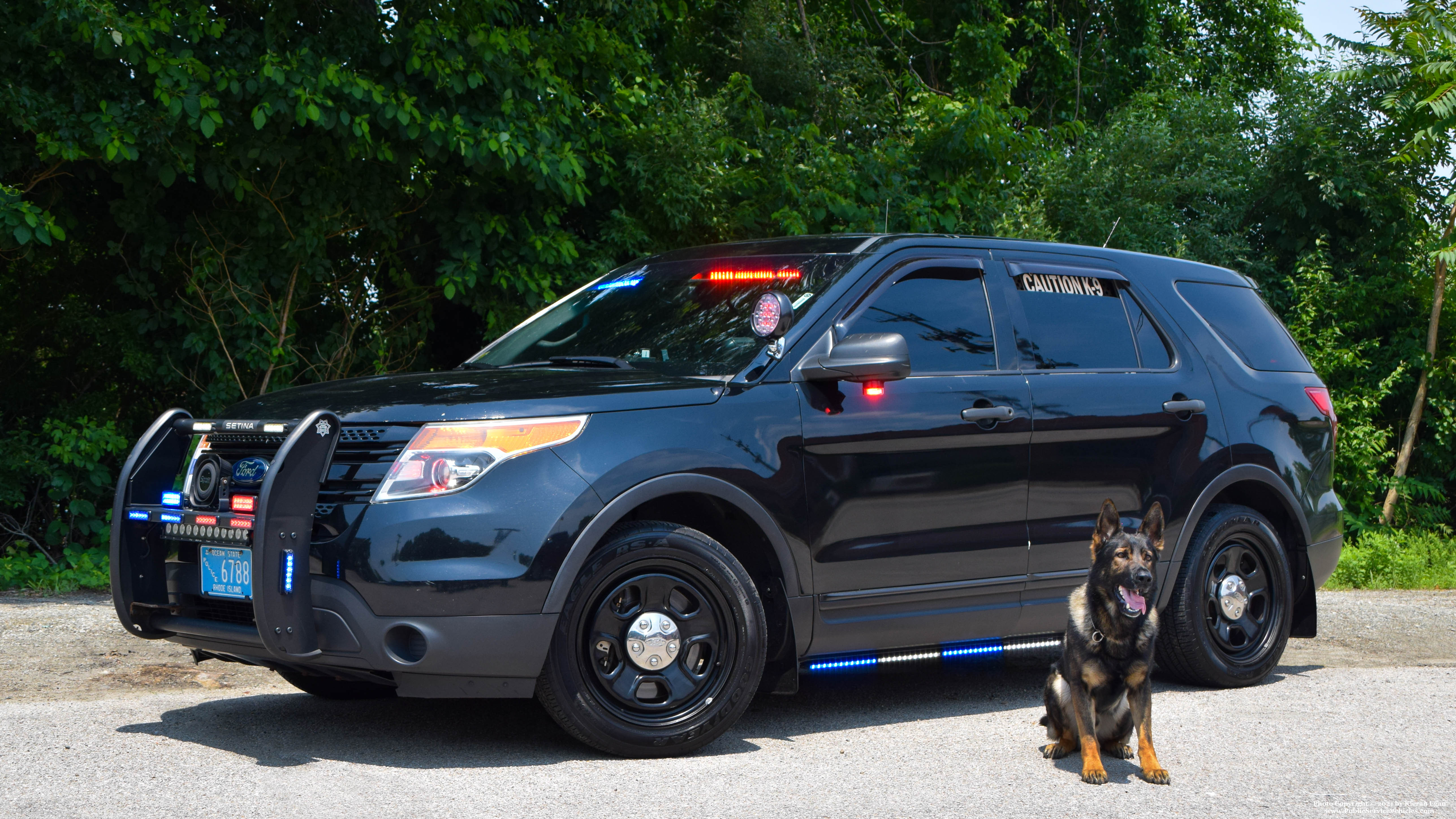 A photo  of Warwick Police
            K9-1, a 2015 Ford Police Interceptor Utility             taken by Kieran Egan