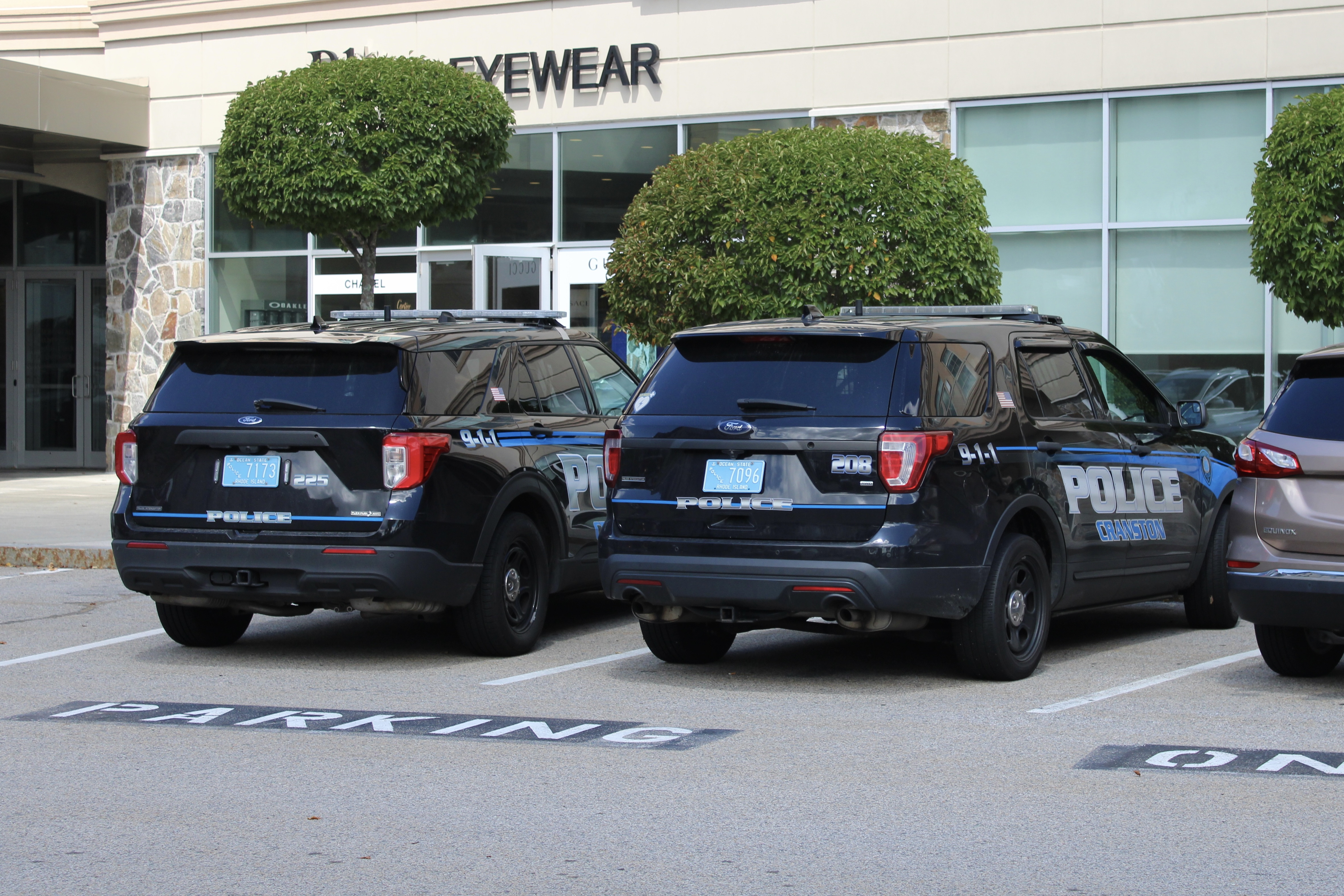 A photo  of Cranston Police
            Cruiser 225, a 2020 Ford Police Interceptor Utility             taken by @riemergencyvehicles