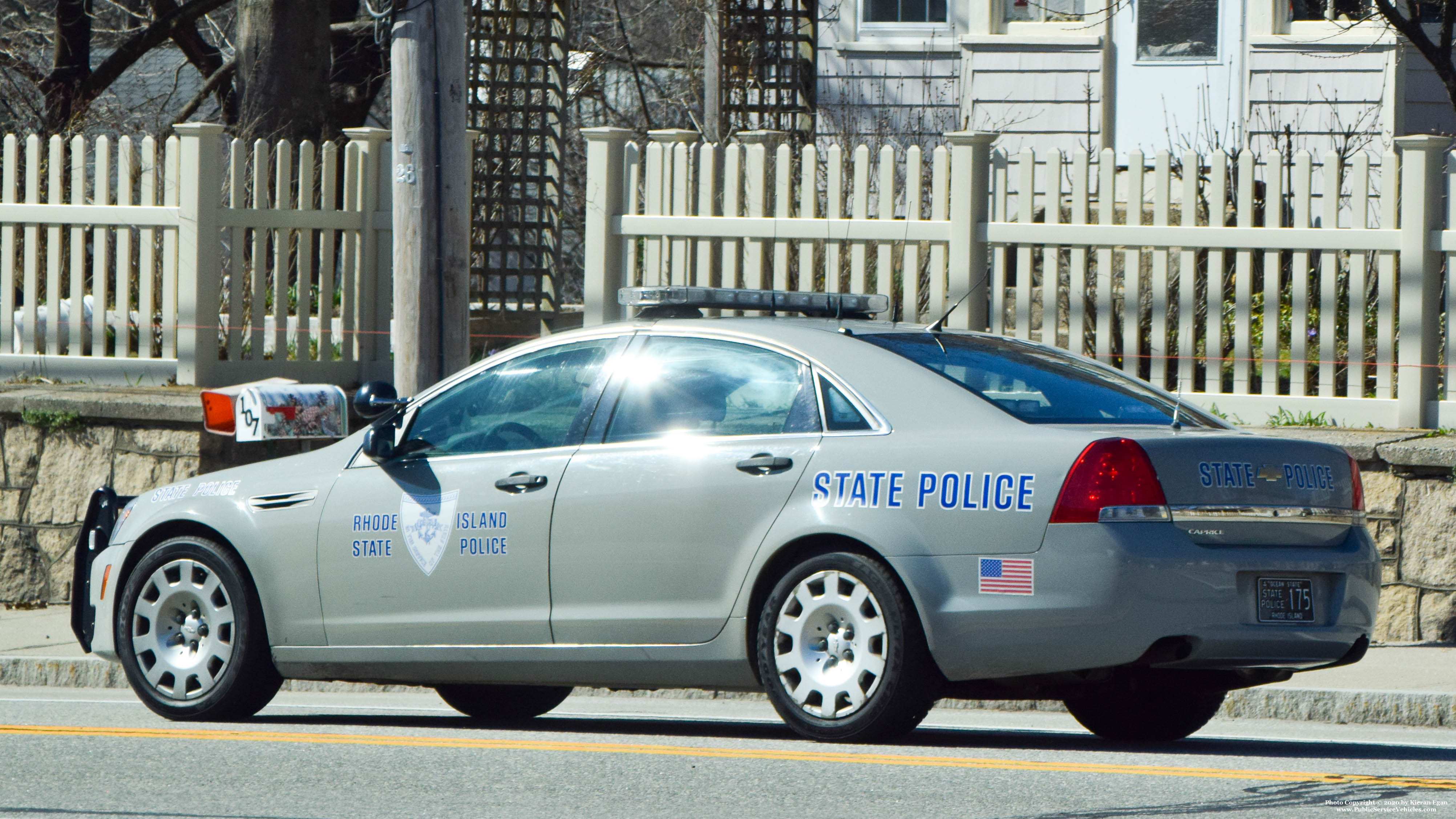A photo  of Rhode Island State Police
            Cruiser 175, a 2013 Chevrolet Caprice             taken by Kieran Egan
