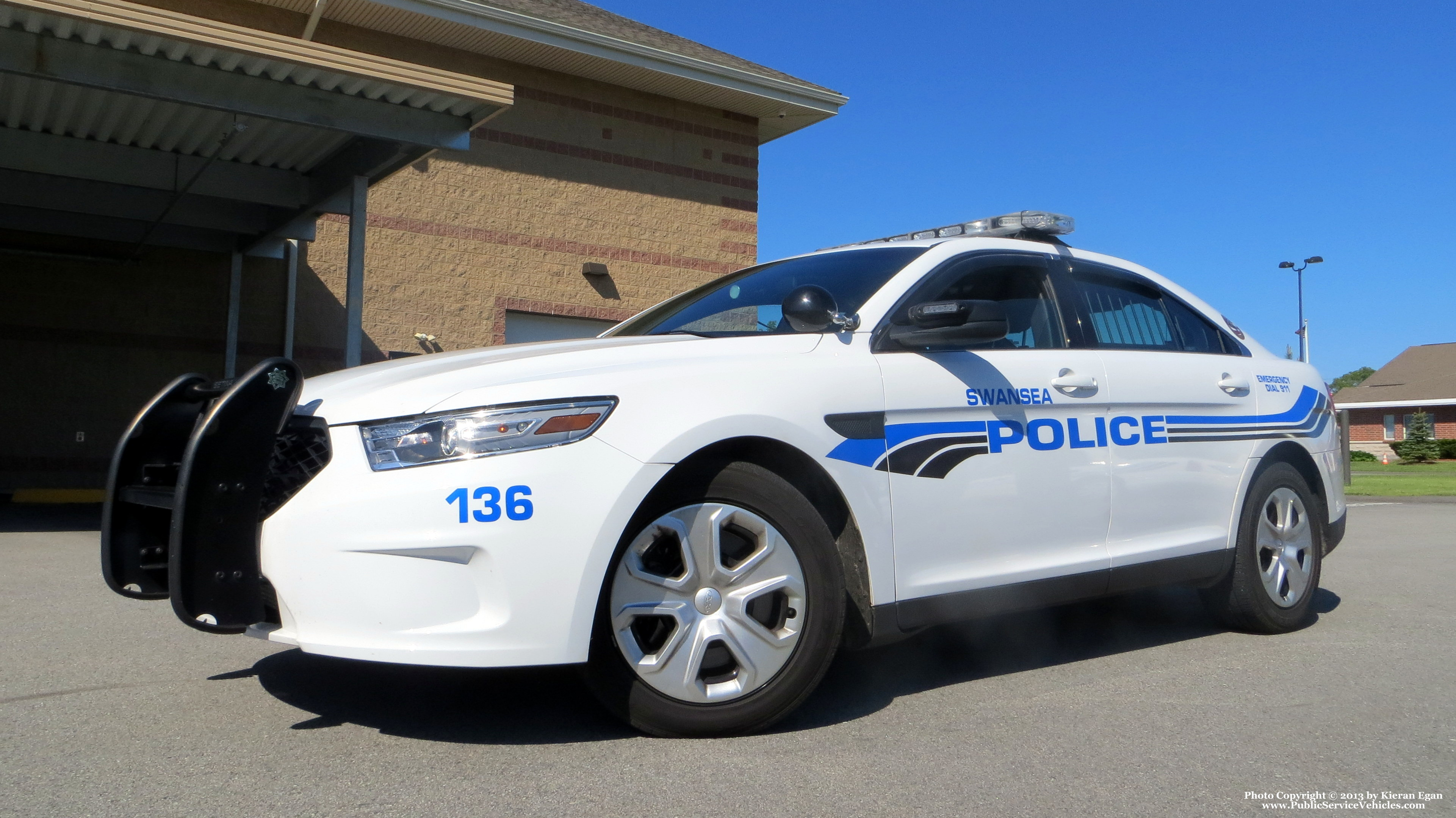 A photo  of Swansea Police
            Cruiser 136, a 2013 Ford Police Interceptor Sedan             taken by Kieran Egan